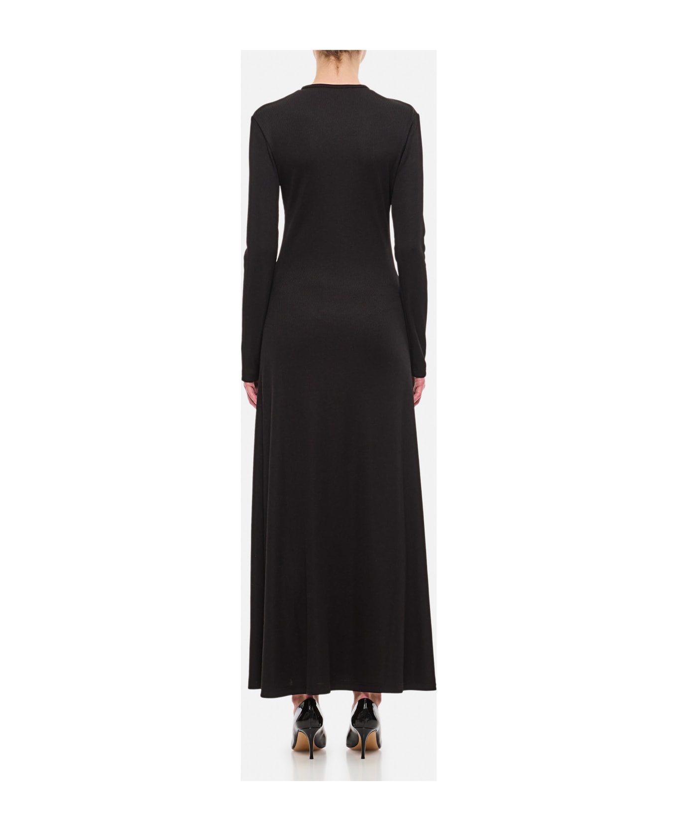 Christopher Esber Open Twist Anglaise Dress - Black