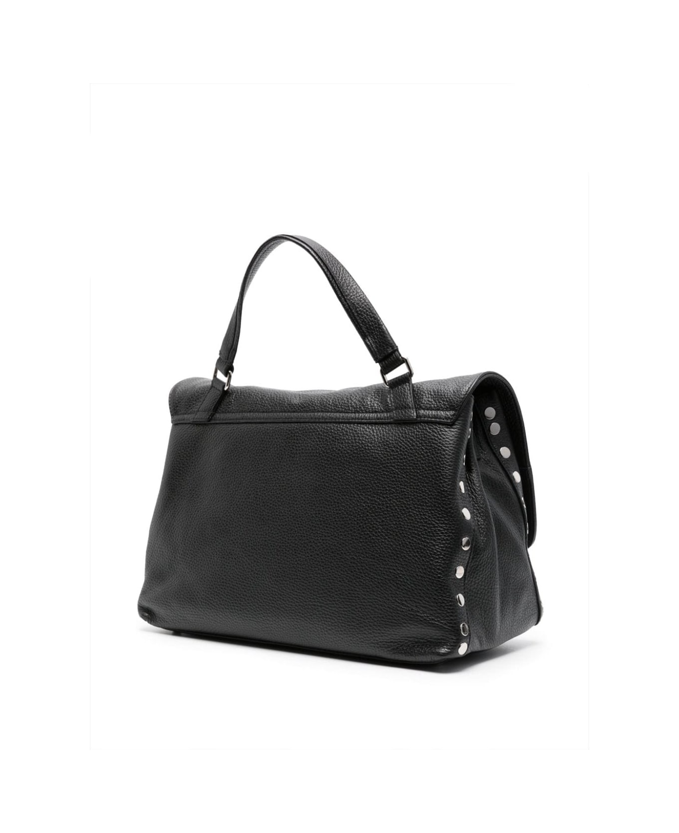 Zanellato Postina Daily Medium Leather Handbag - Black