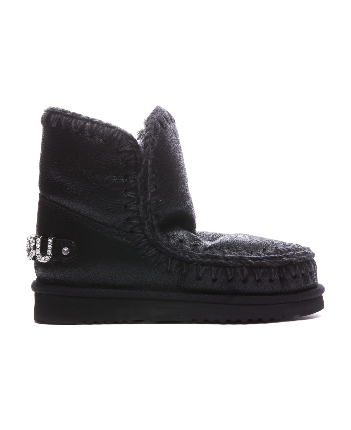 Mou Ankle Boots 'eskimo18' Made Of Leather - Nero