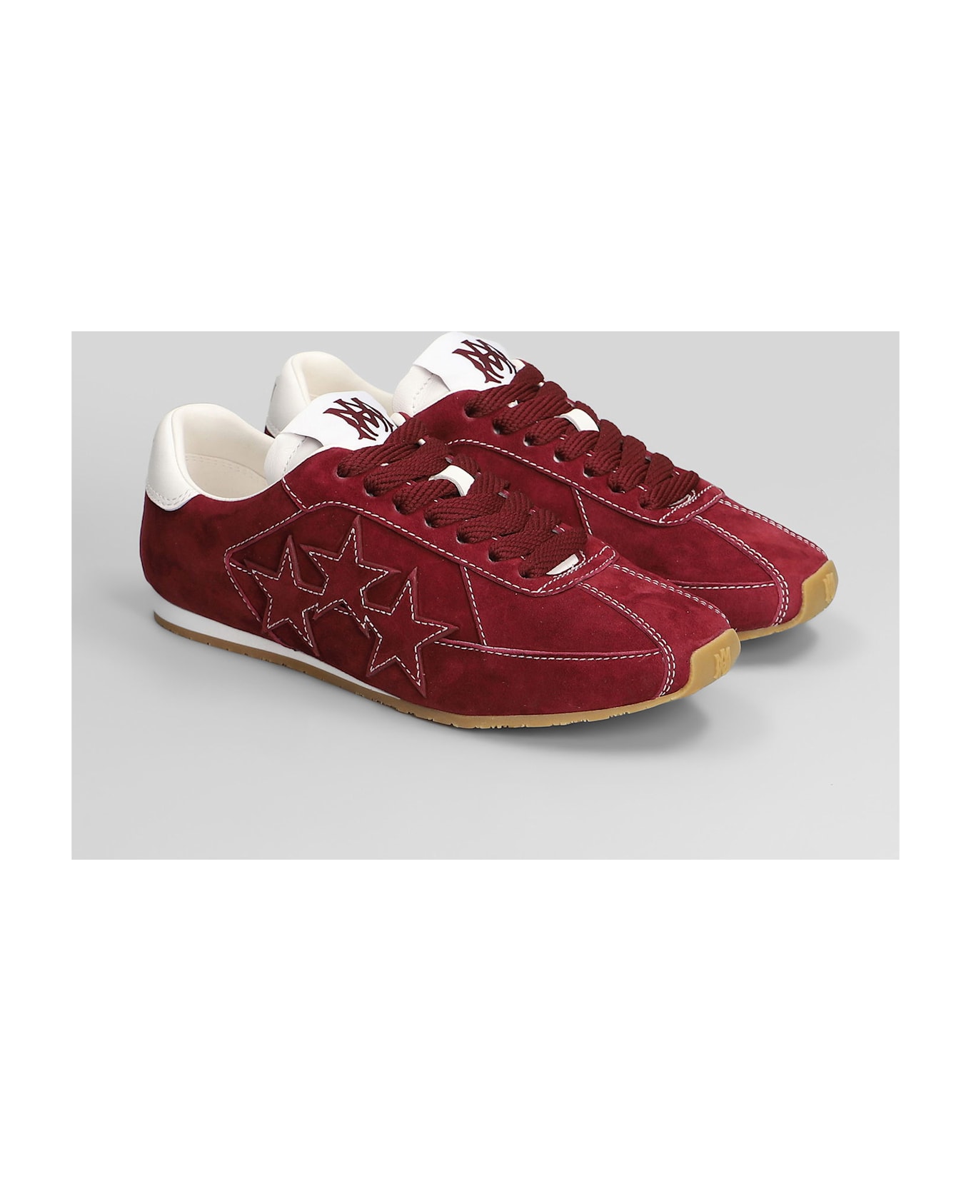 AMIRI Pacific Flat Sneakers In Red Suede - red