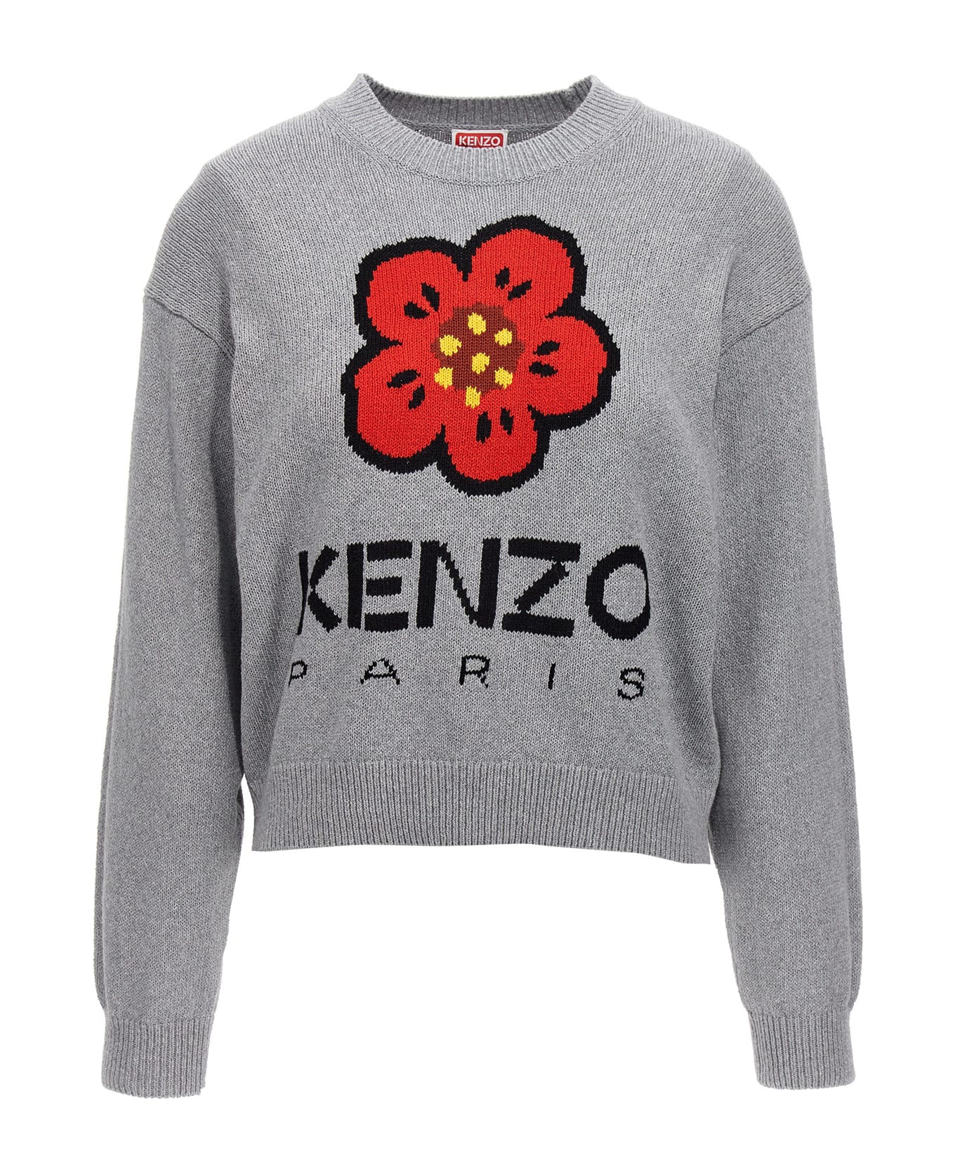 Kenzo Cotton-blend Sweater - grey ニットウェア