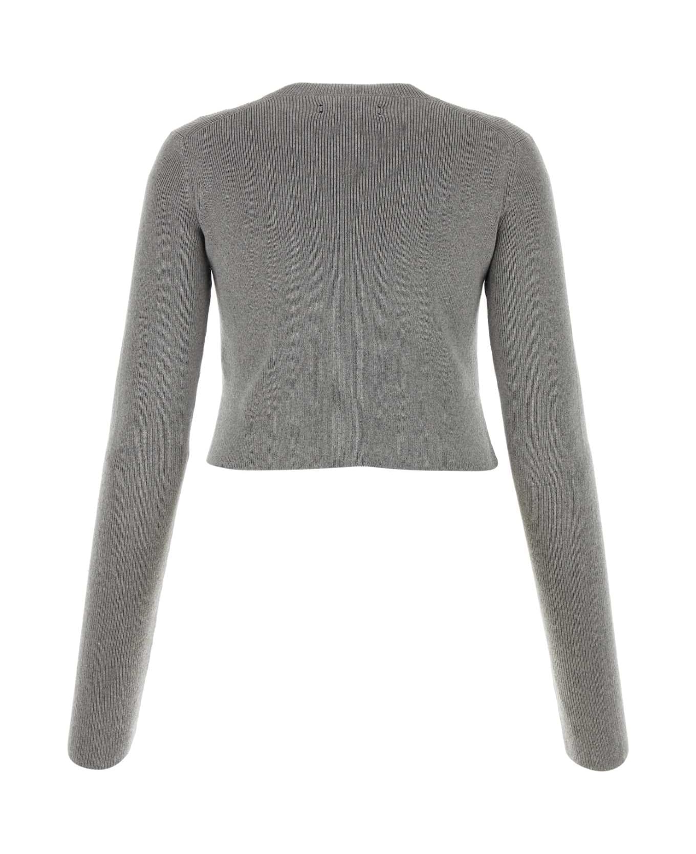 AMIRI Grey Cotton And Cashmere Sweater - GREY