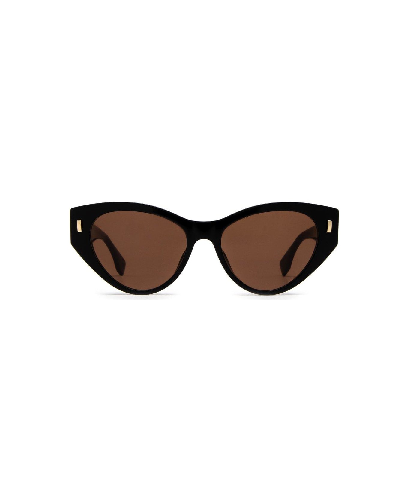 Fendi Eyewear Cat-eye Frame Sunglasses Black - 01e