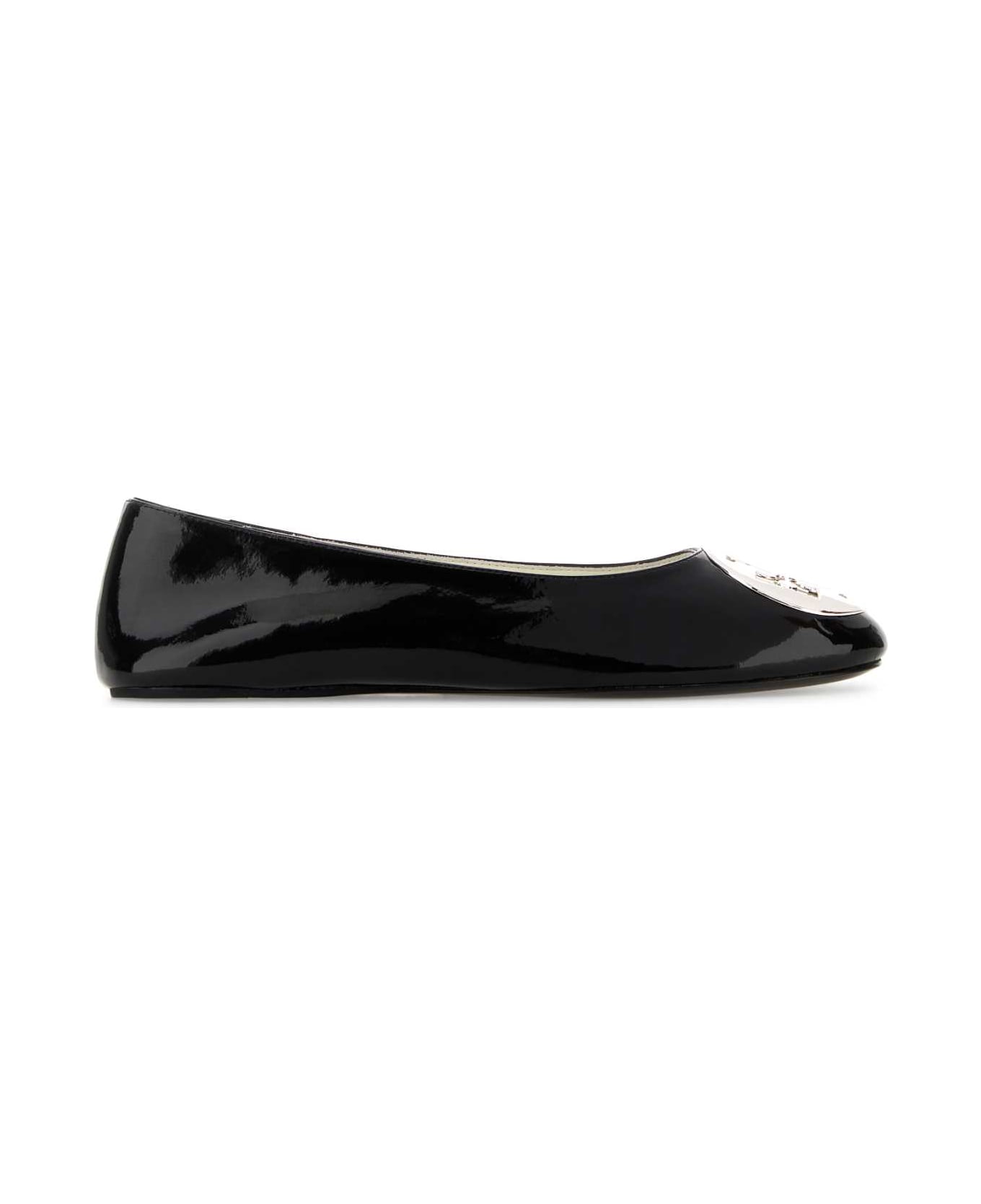 Tory Burch Black Leather Reva Ballerinas - 006