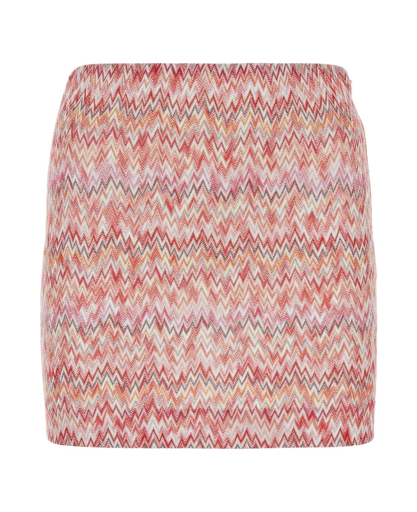 Missoni Embroidered Viscose Blend Mini Skirt - MULTIPINK