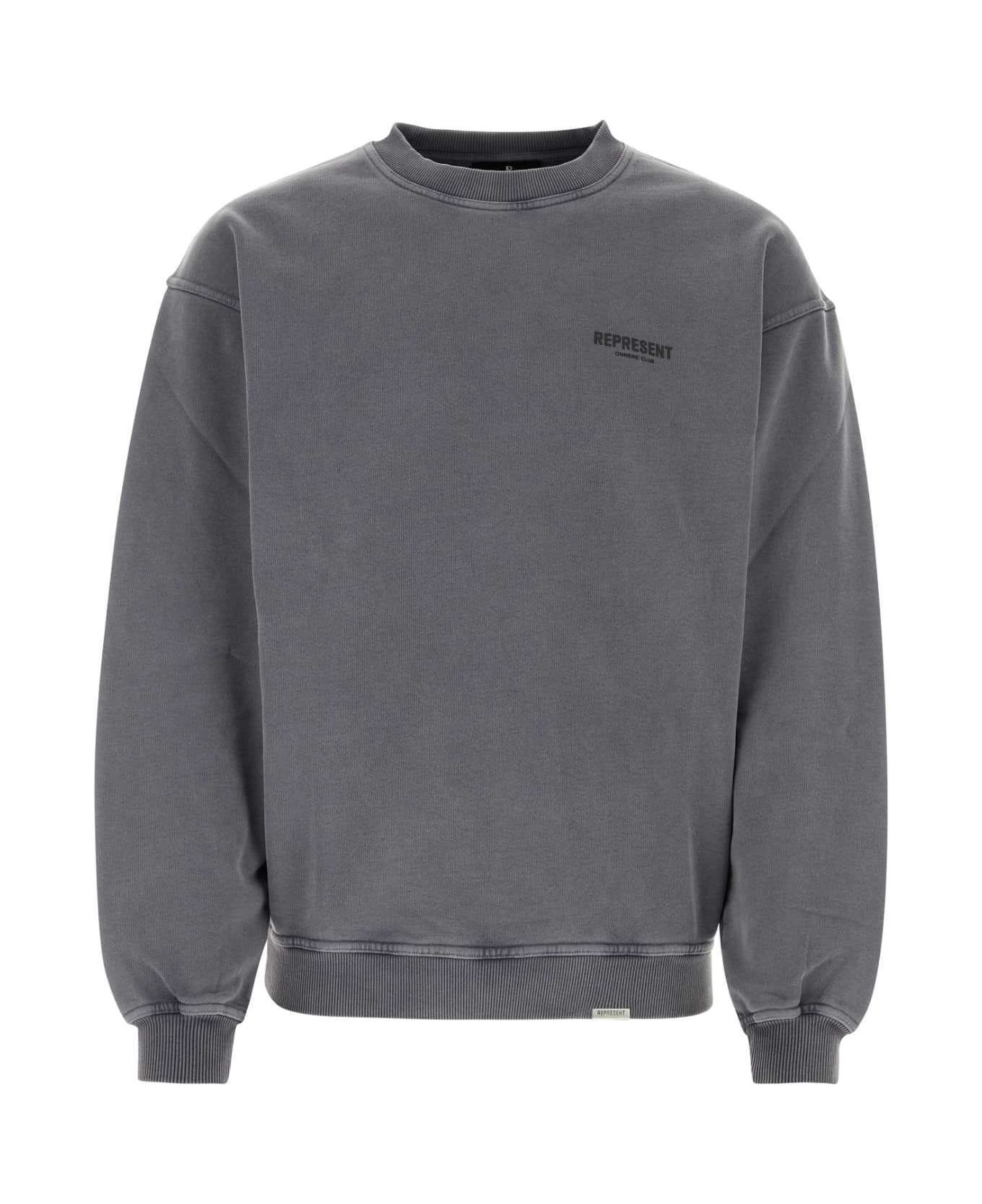 REPRESENT Charcoal Cotton Sweatshirt - STORM