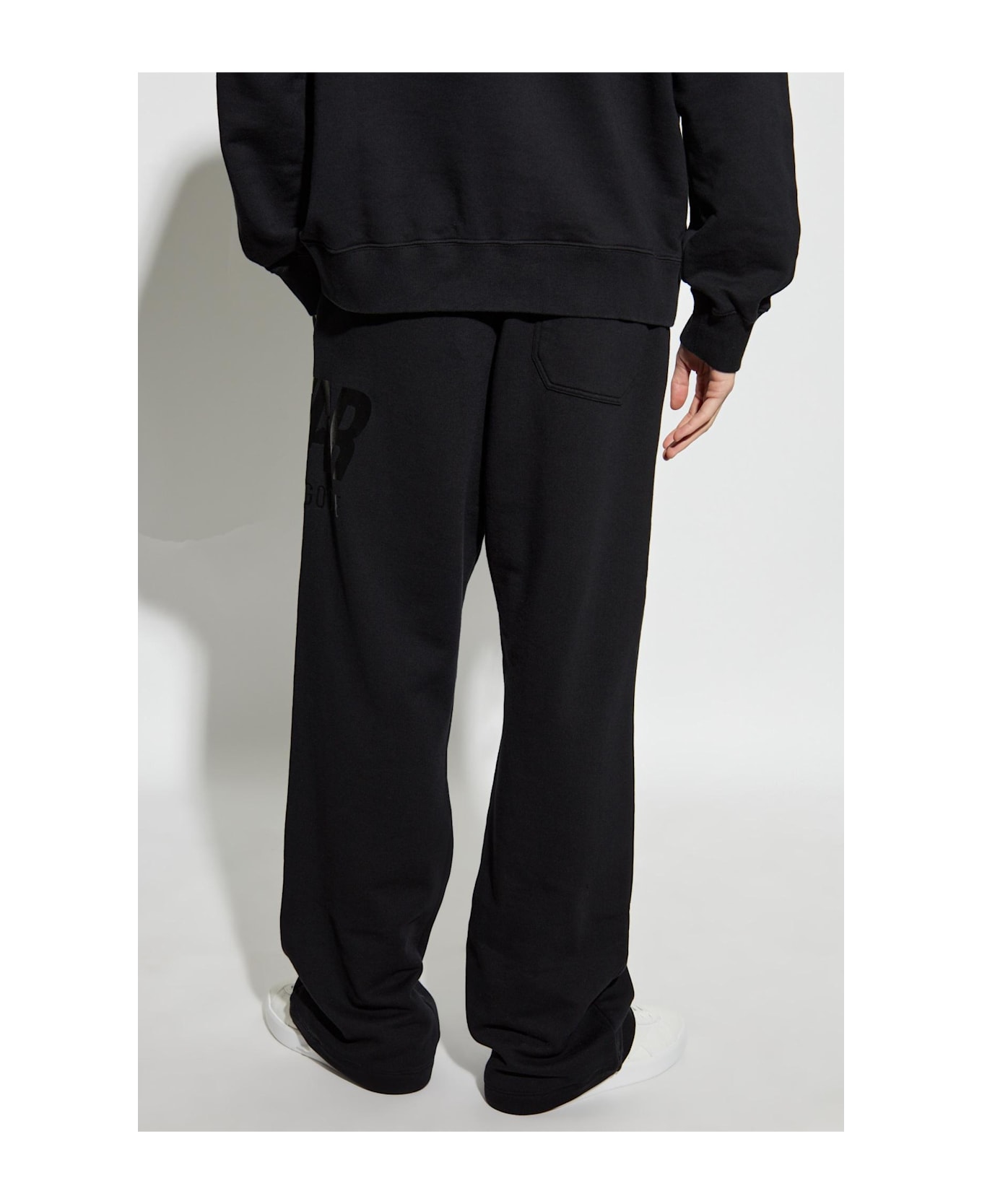 Golden Goose Sweatpants With Logo - BLACK