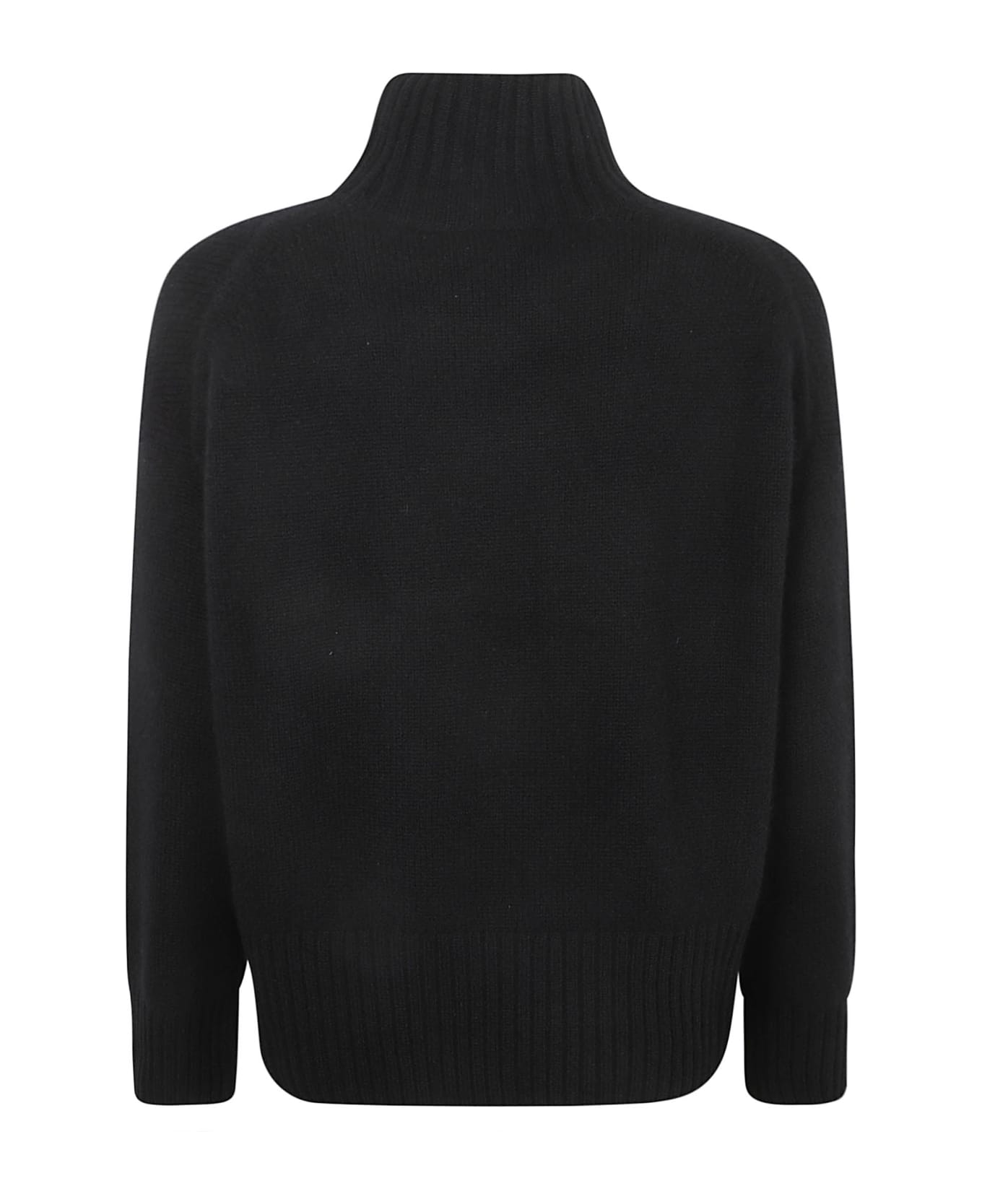 Be You Ribbed Neck Sweater - Black
