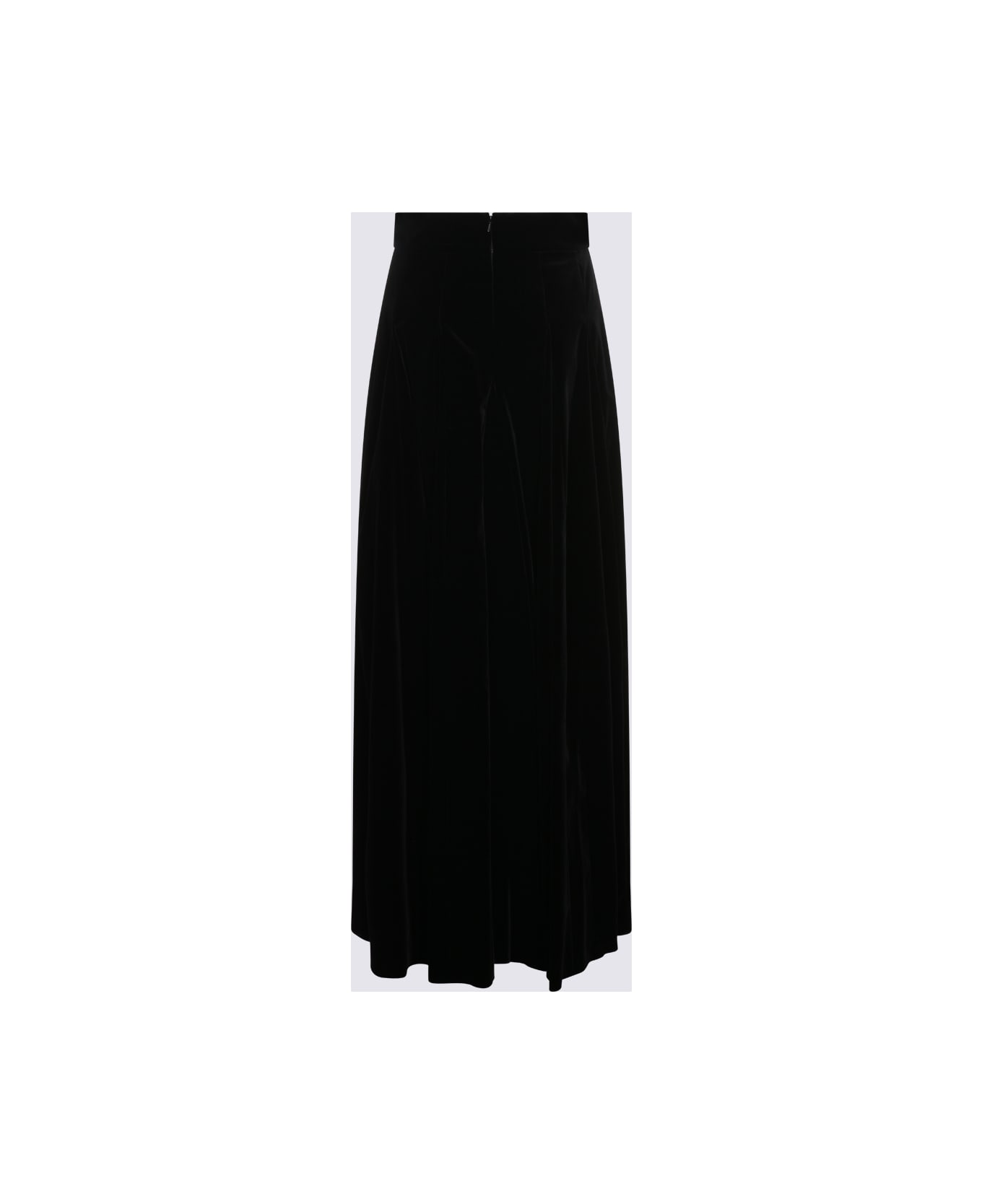 Max Mara Black Cotton Bartolo1234 Skirt - Black