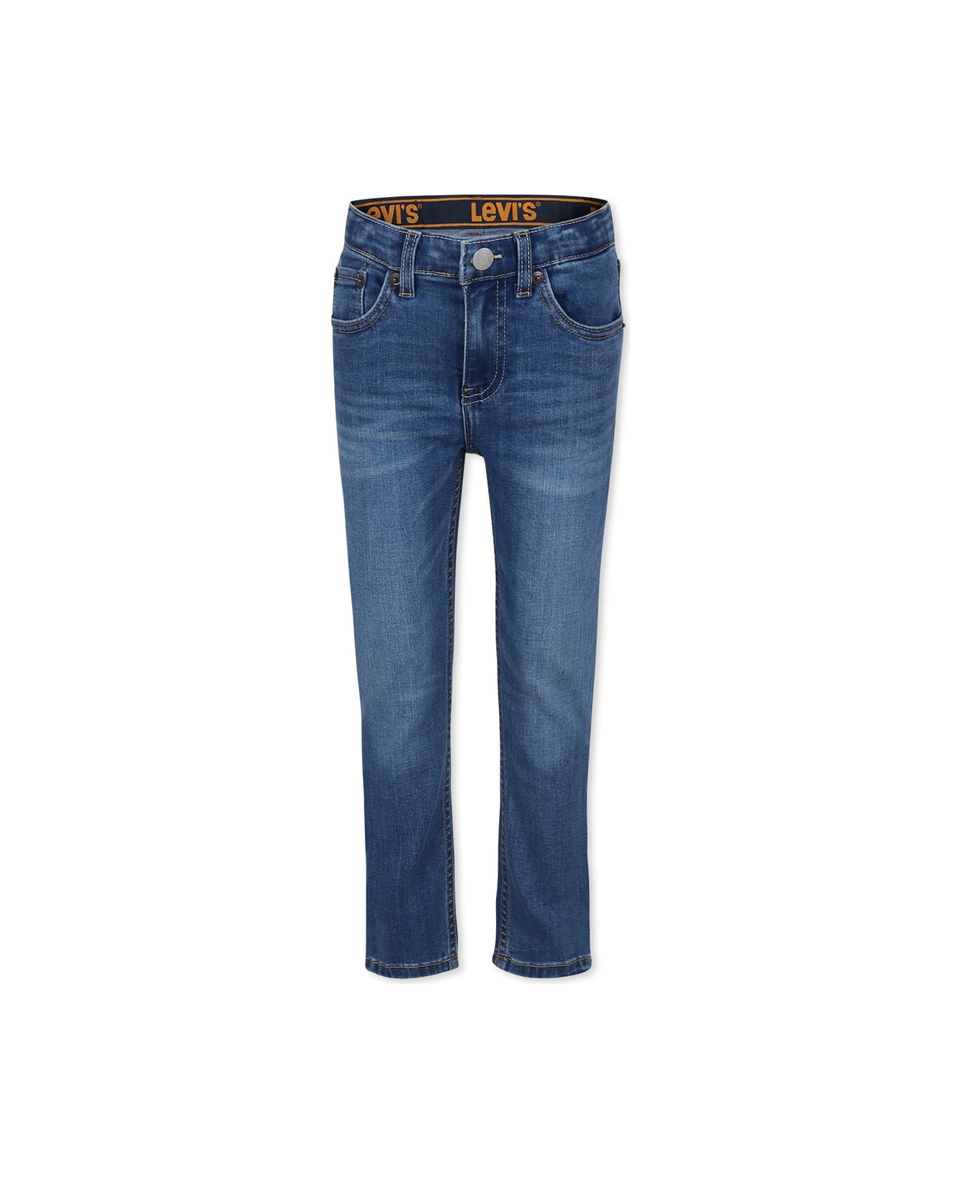 Levi's Blue 510 Jeans For Boy With Logo - Denim