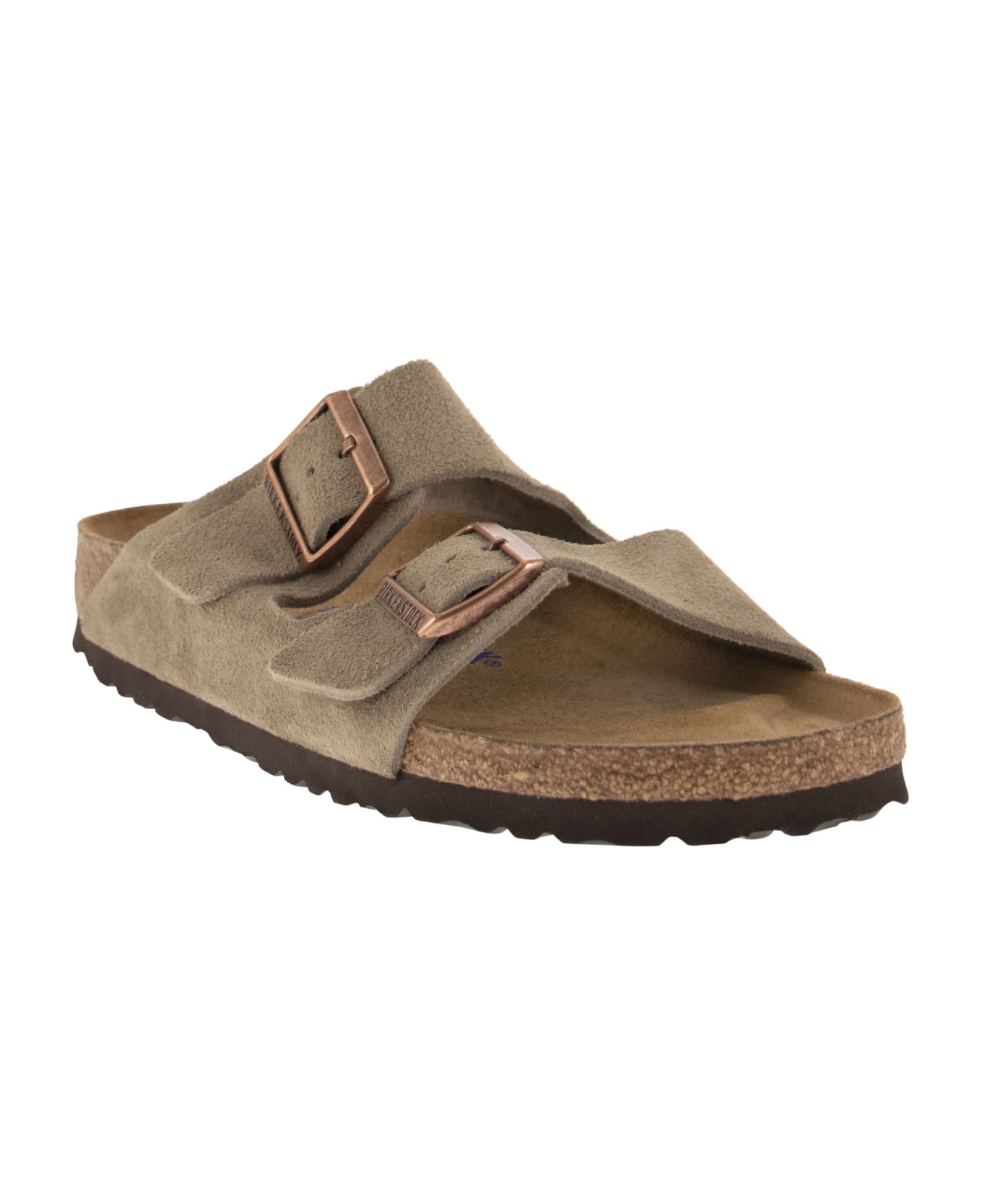 Birkenstock Arizona - Suede Leather Slipper - Taupe