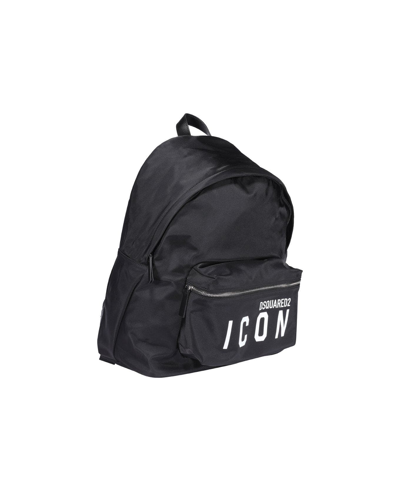 Dsquared2 Icon Logo Print Backpack - Nero