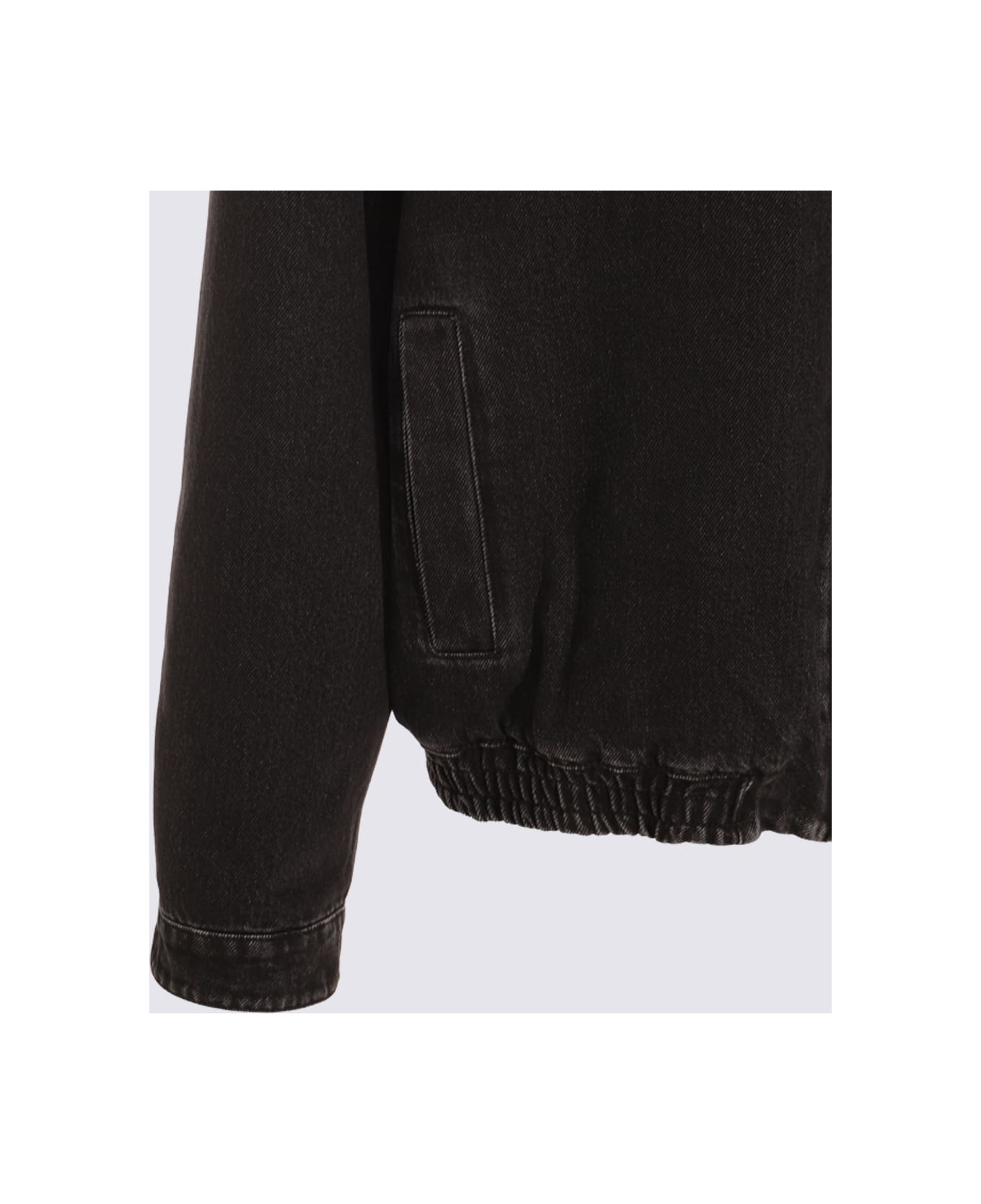 Miu Miu Black Cotton Denim Jacket - Black