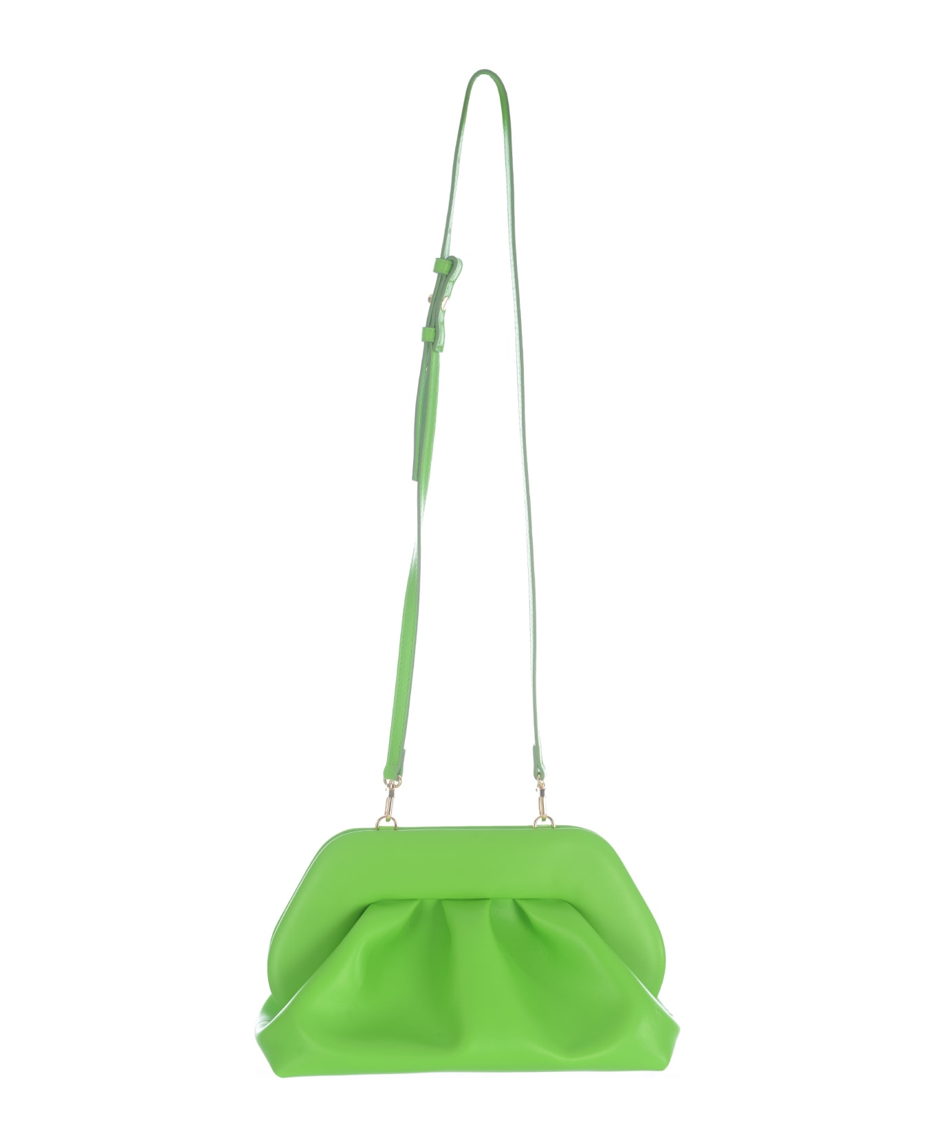 THEMOIRè Bag Themoiré "tia" In Faux Leather - Verde acido クラッチバッグ