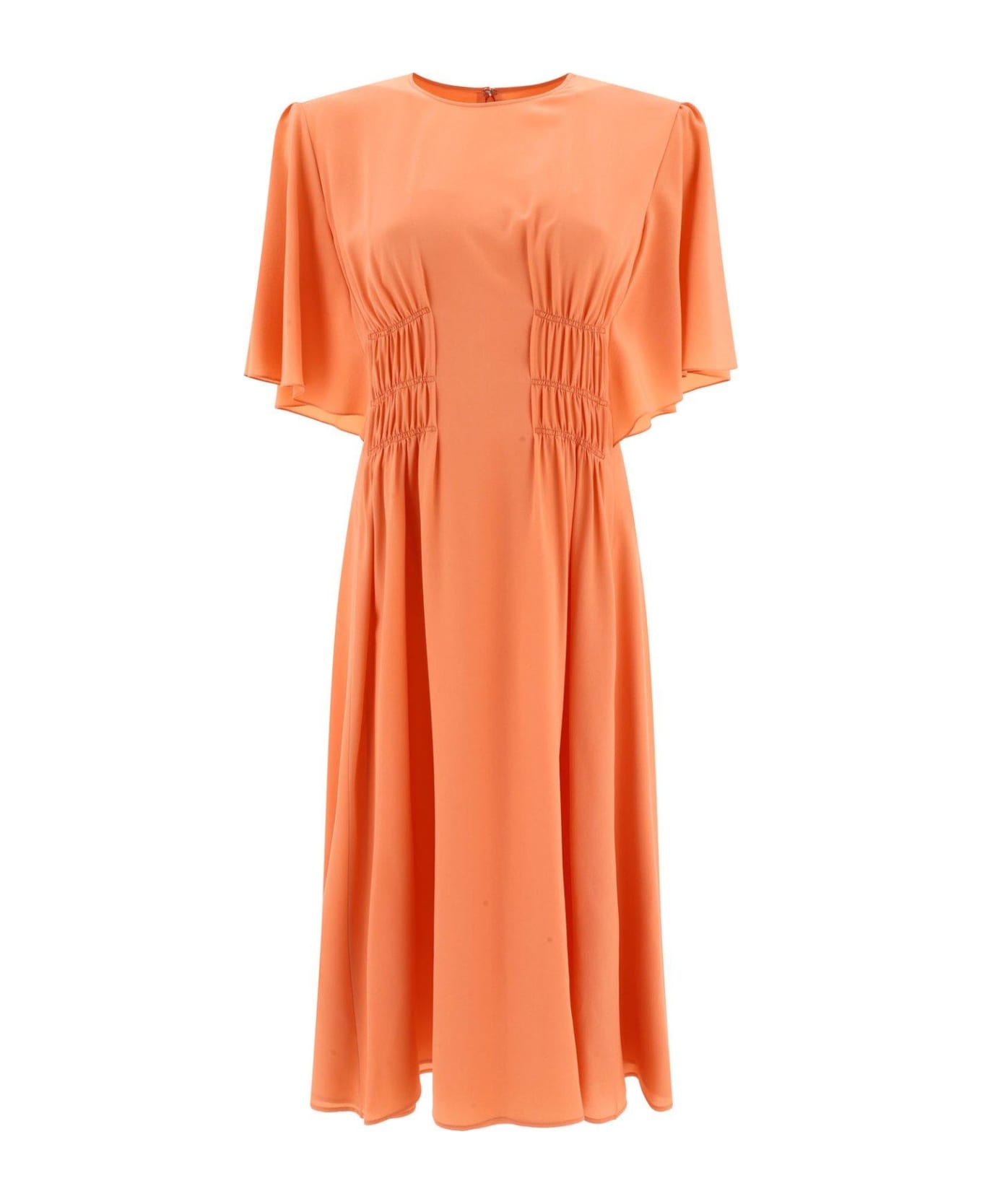 Chloé Flared Dress With Cap Sleeves - Pink ワンピース＆ドレス
