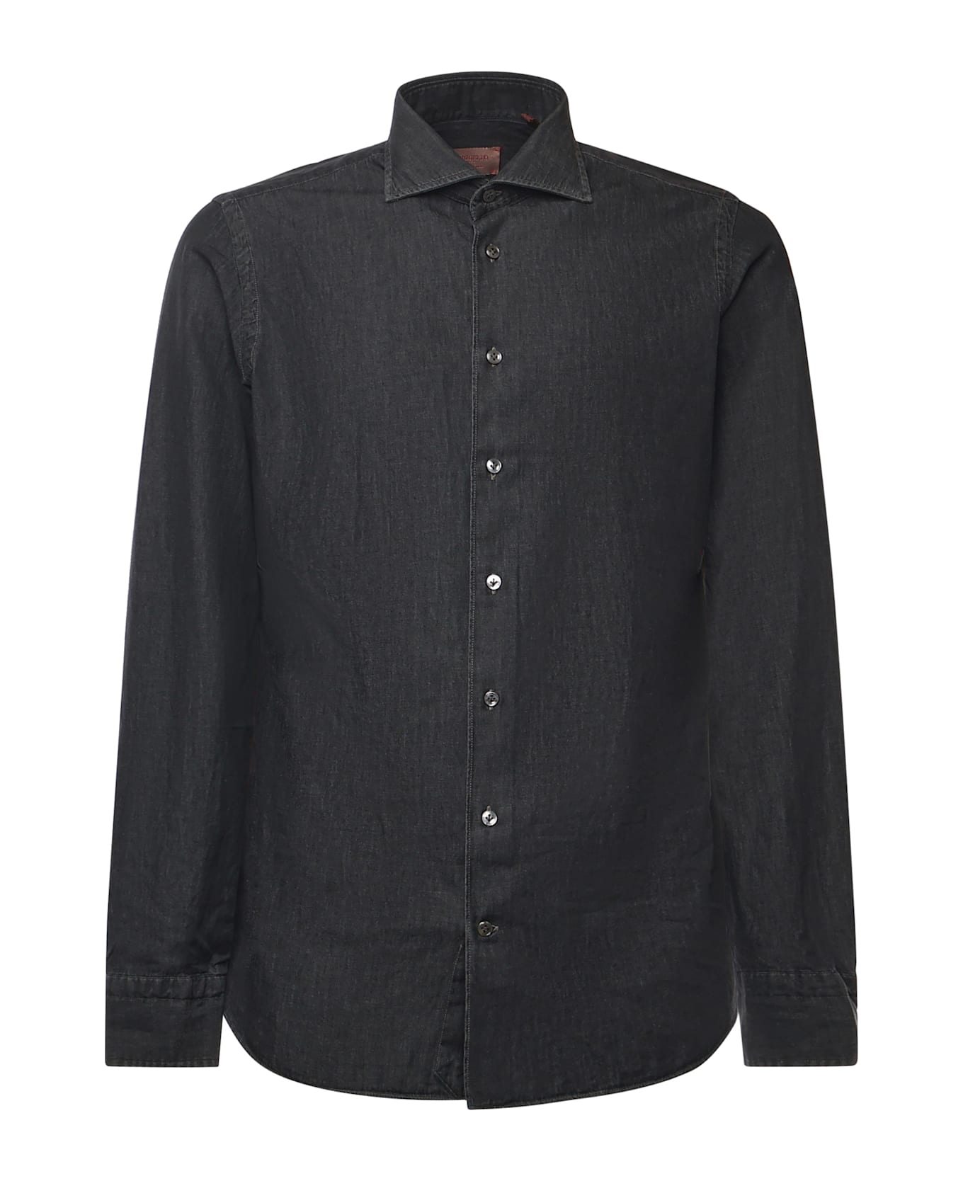 Borriello Napoli Cotton Denim Shirt - Grey