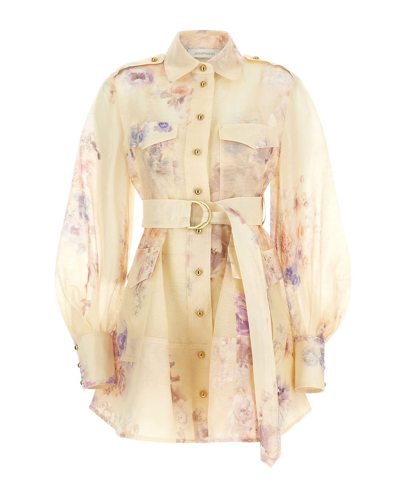 Zimmermann 
hypnotic Utility Mini
 Dress - Pink
