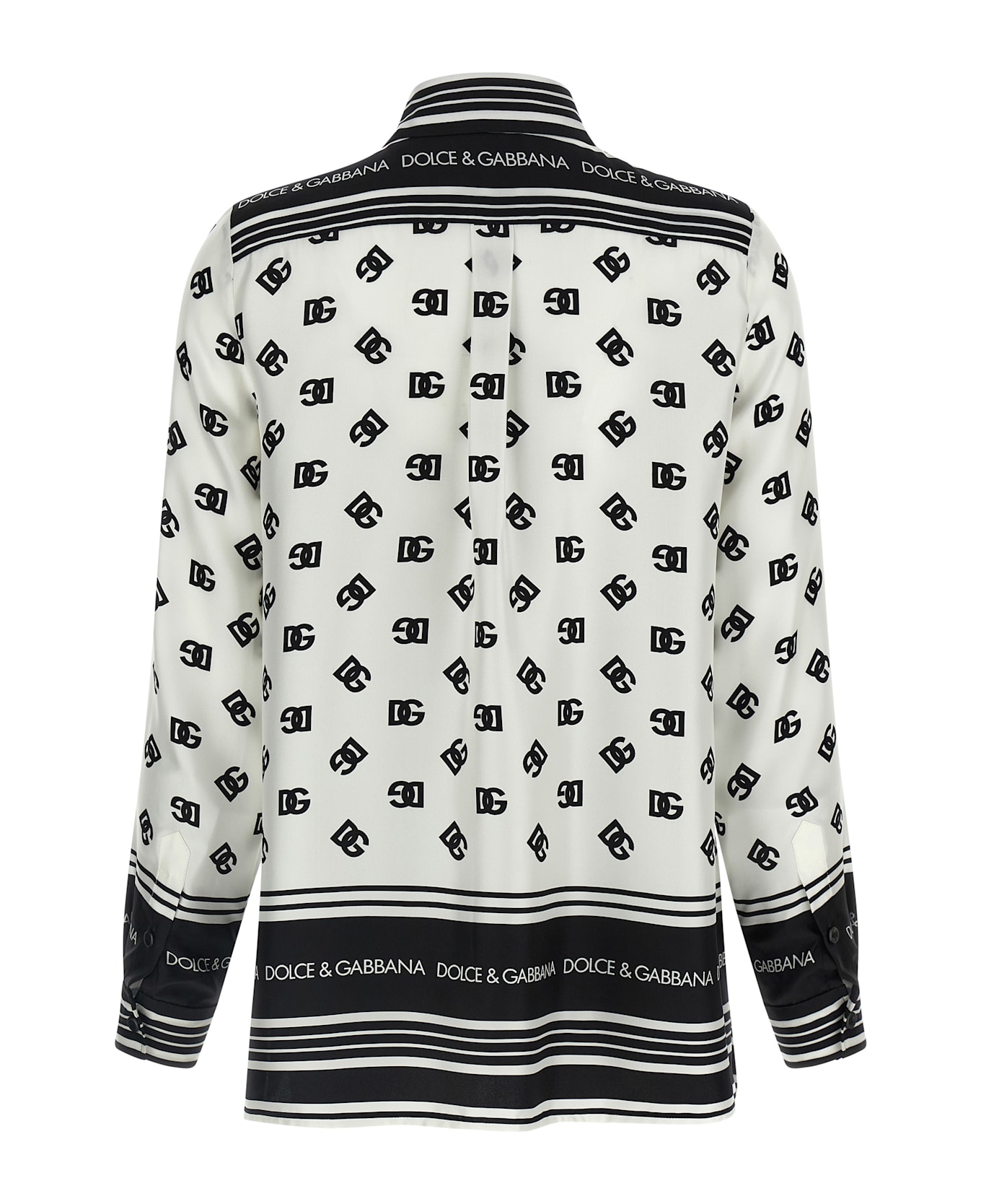 Dolce 
Gabbana Dg Print Shirt - White/Black