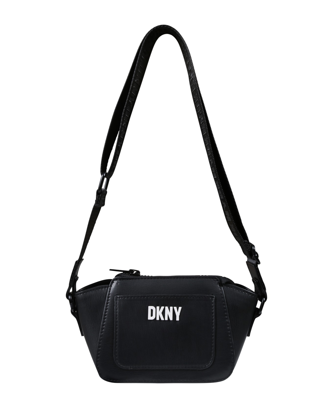 DKNY Black Bag For Girl With Logo - B Nero