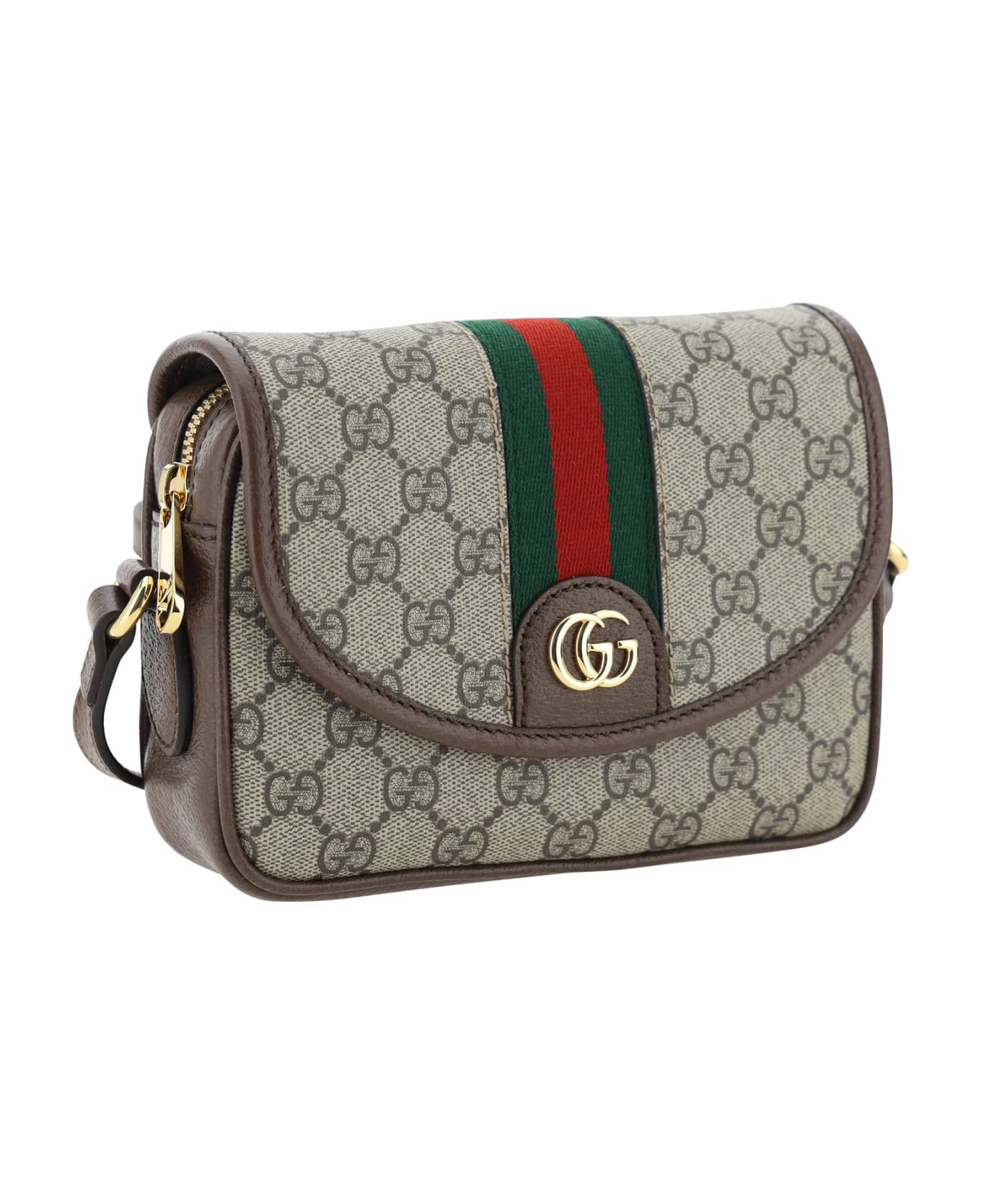 Gucci Ophidia Mini Shoulder Bag - Beige