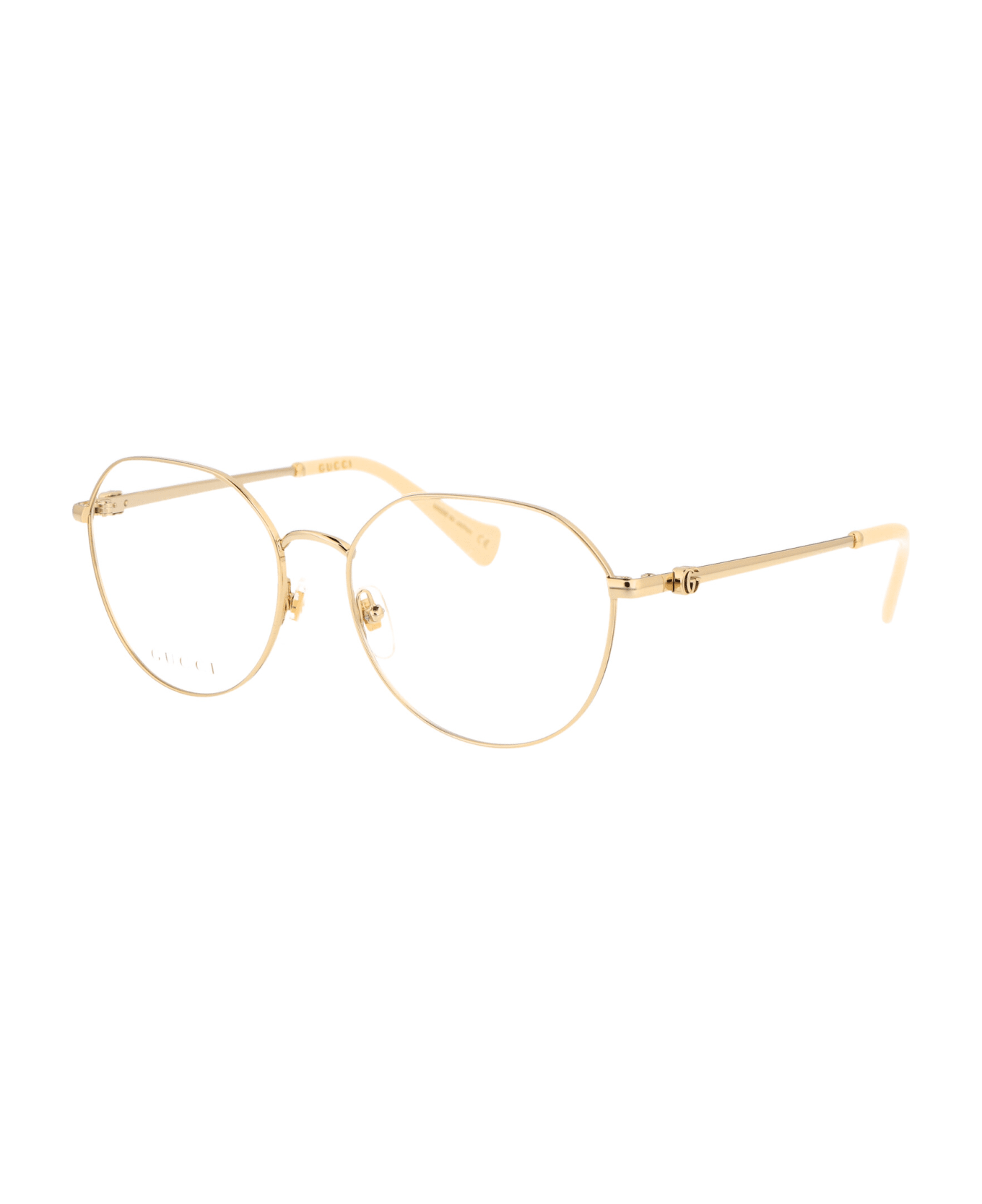 Gucci Eyewear Gg1145o Glasses - 003 GOLD GOLD TRANSPARENT