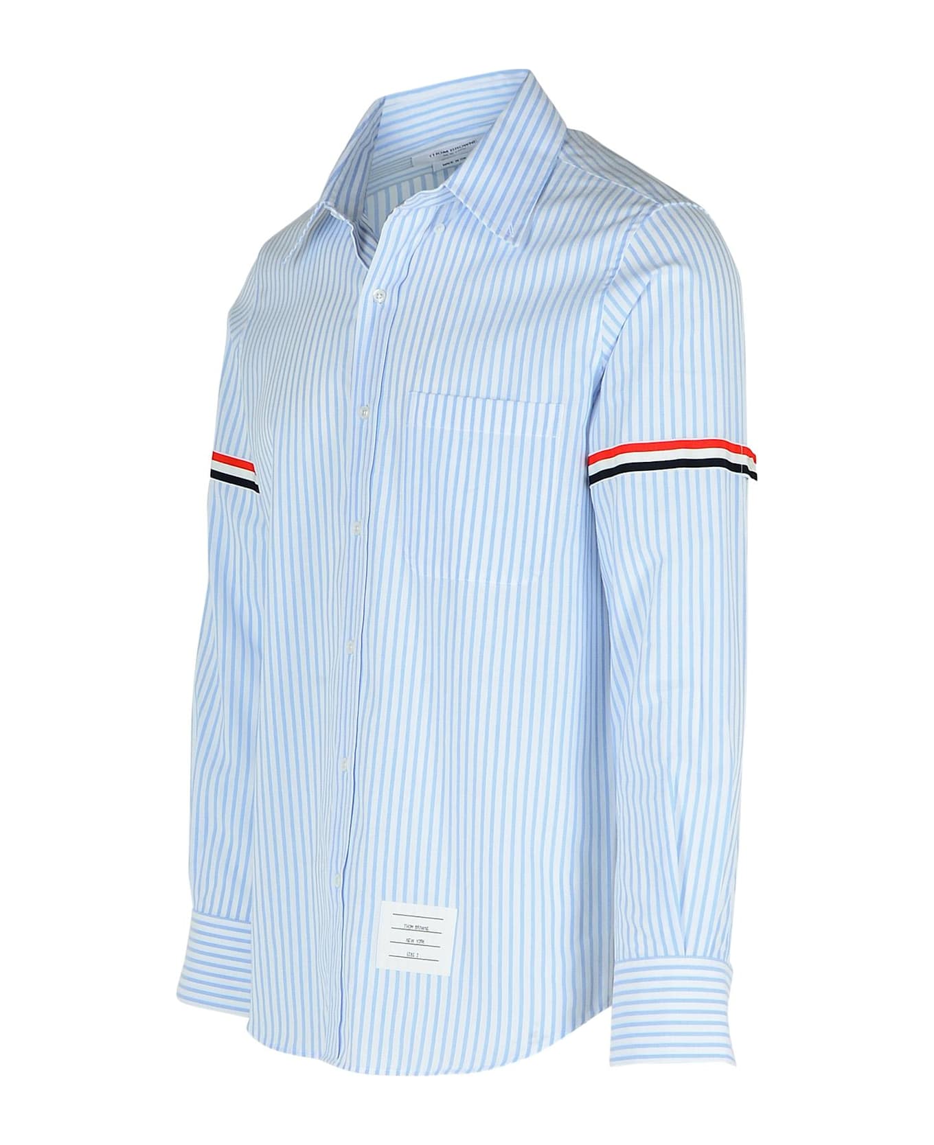 Thom Browne 
armband
 Light Blue Cotton Shirt - LIGHT BLUE