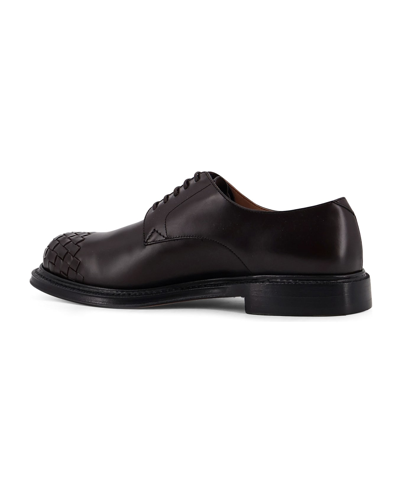 Bottega Veneta James Leather Lace-up Shoe - FONDANT