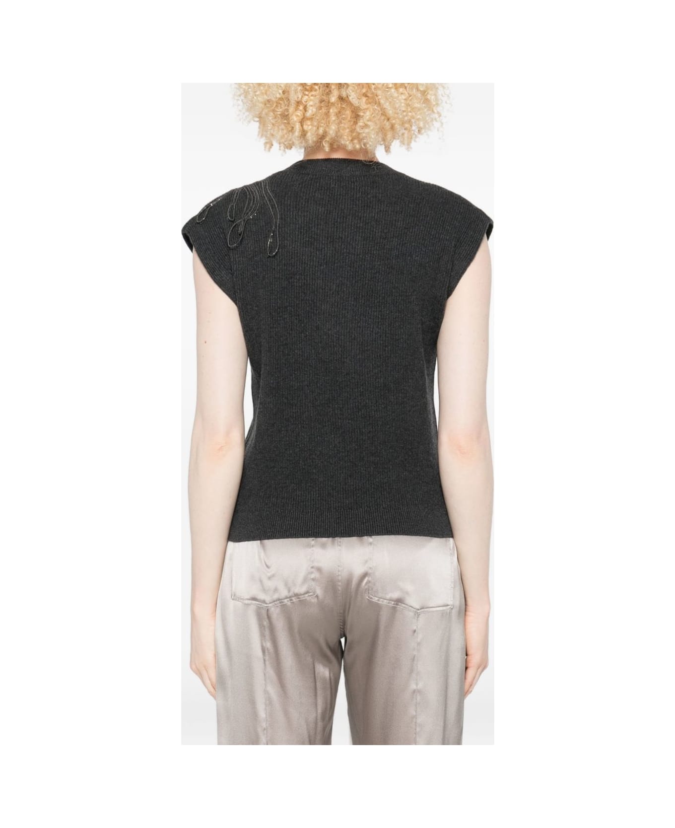 Brunello Cucinelli Cashmere Tank Top - Black