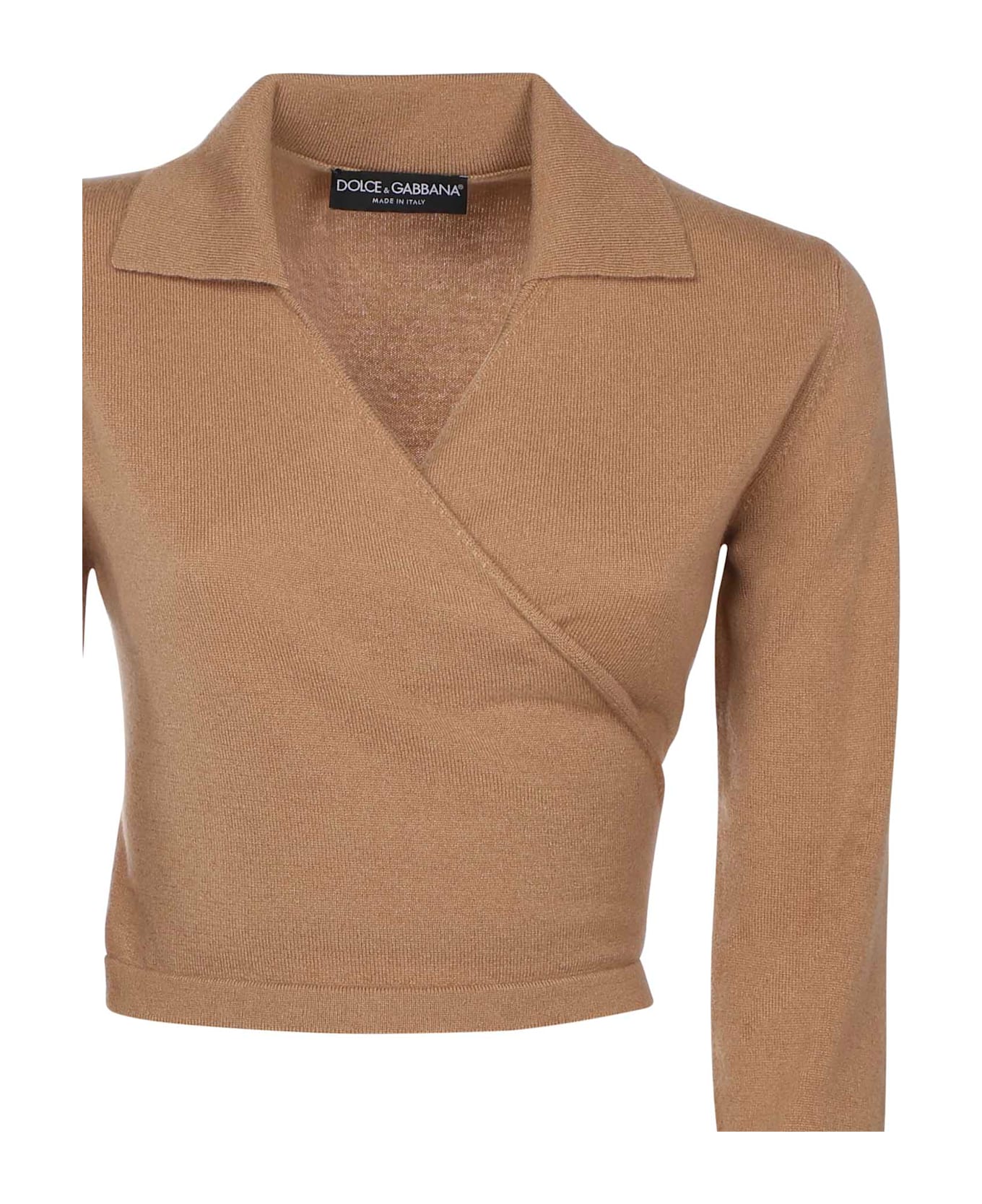 Dolce 
Gabbana Cashmere Wrap Cardigan - Beige