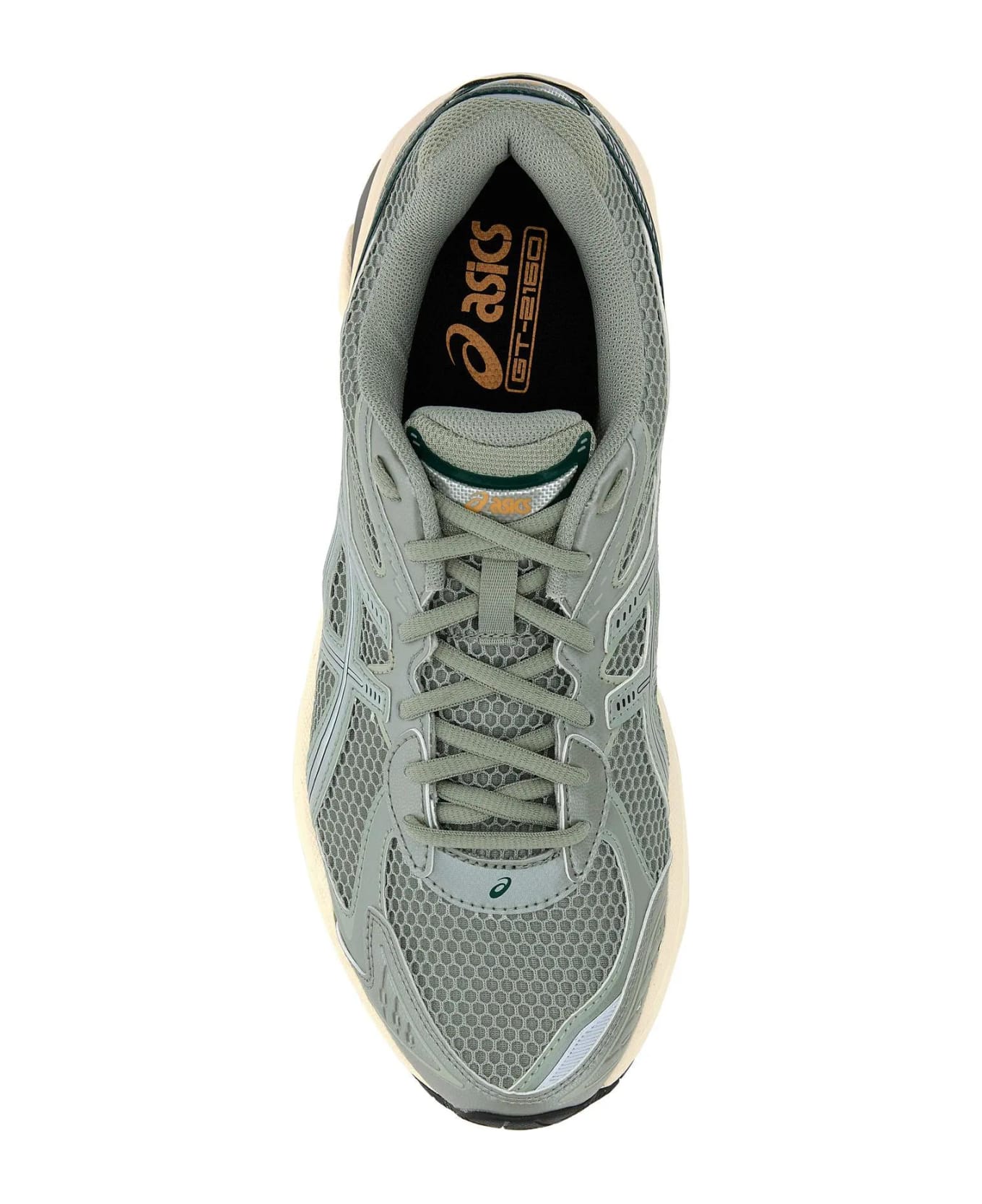 Asics Multicolor Mesh And Synthetic Leather Gt-2160 Sneakers - Seal Grey/jewel Green