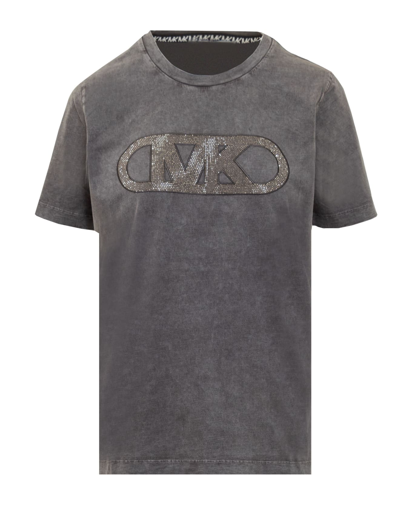 MICHAEL Michael Kors Acid Empir Crop T-shirt - BLACK