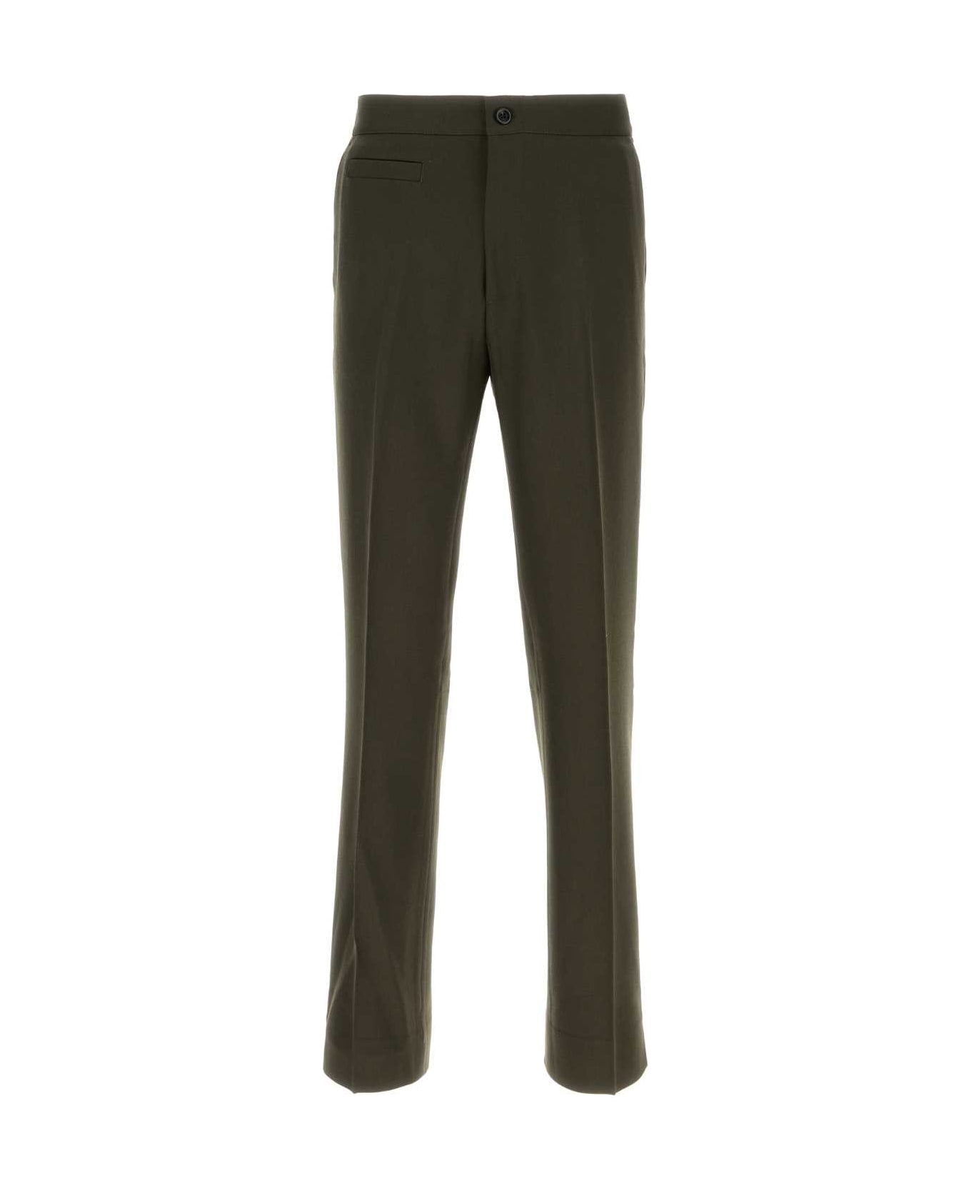 Namacheko Olive Green Wool Pant - OLIVEBROWN