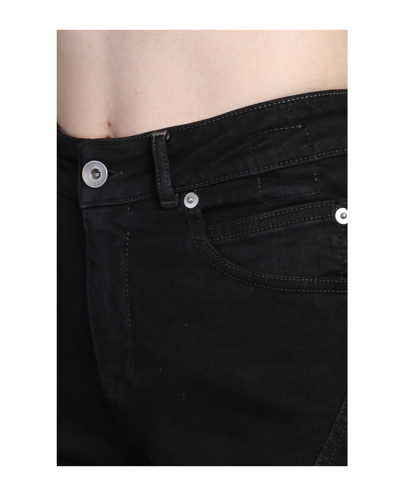 DRKSHDW Bootcut Jeans In Black Cotton - Black