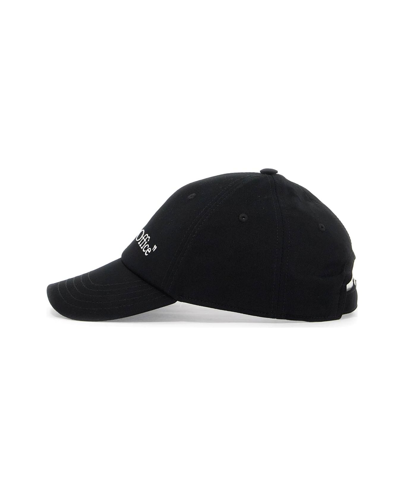 Off-White Baseball Hat With Logo - BLACK - WHITE (Black) コート