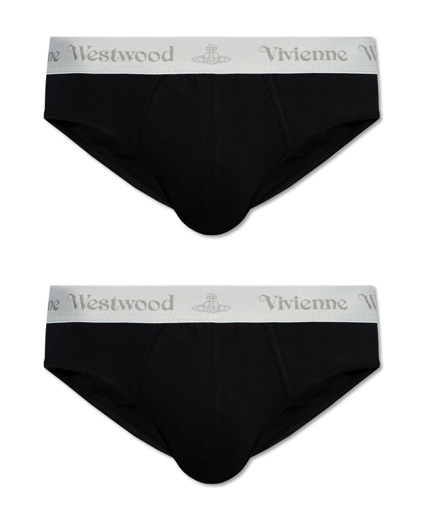 Vivienne Westwood Two-pack Of Briefs By Vivienne Westwood - BLACK