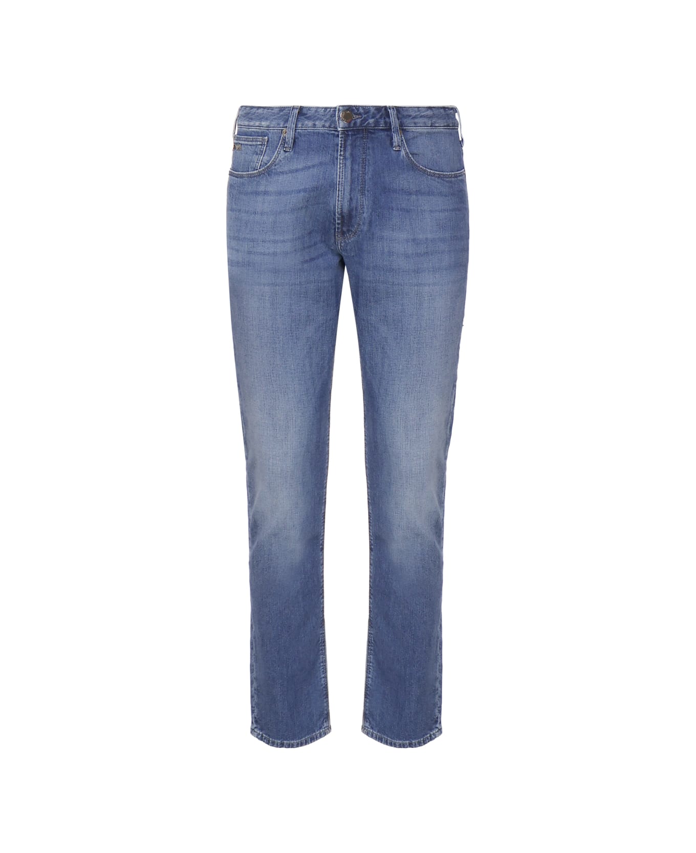 Emporio Armani Slim Mid-rise Jeans - Blue