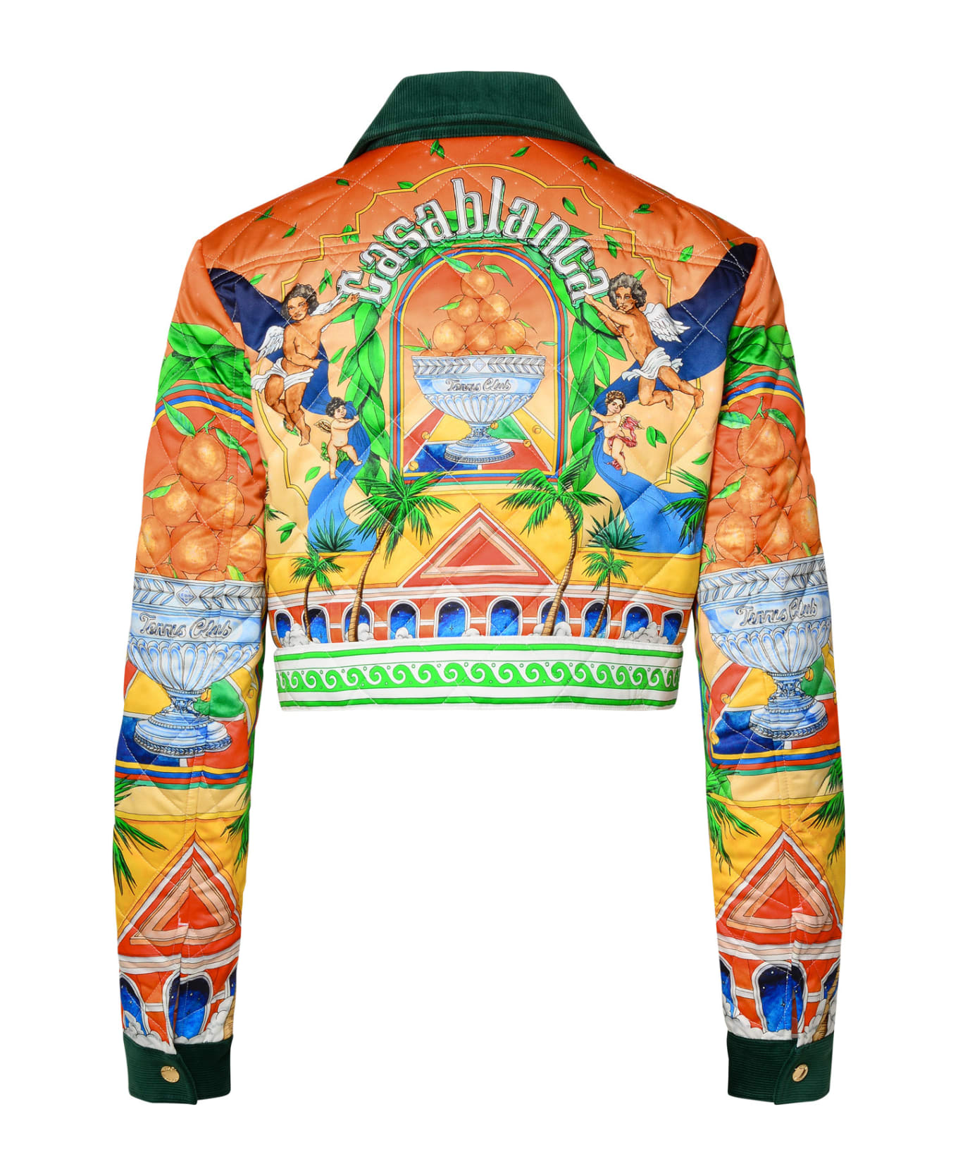 Casablanca Multicolor Polyester Jacket - ORANGE/GREEN