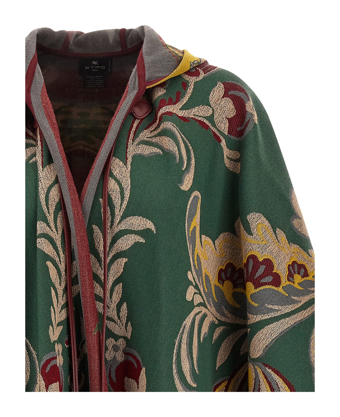 Etro Floral Paisley Cape - Green