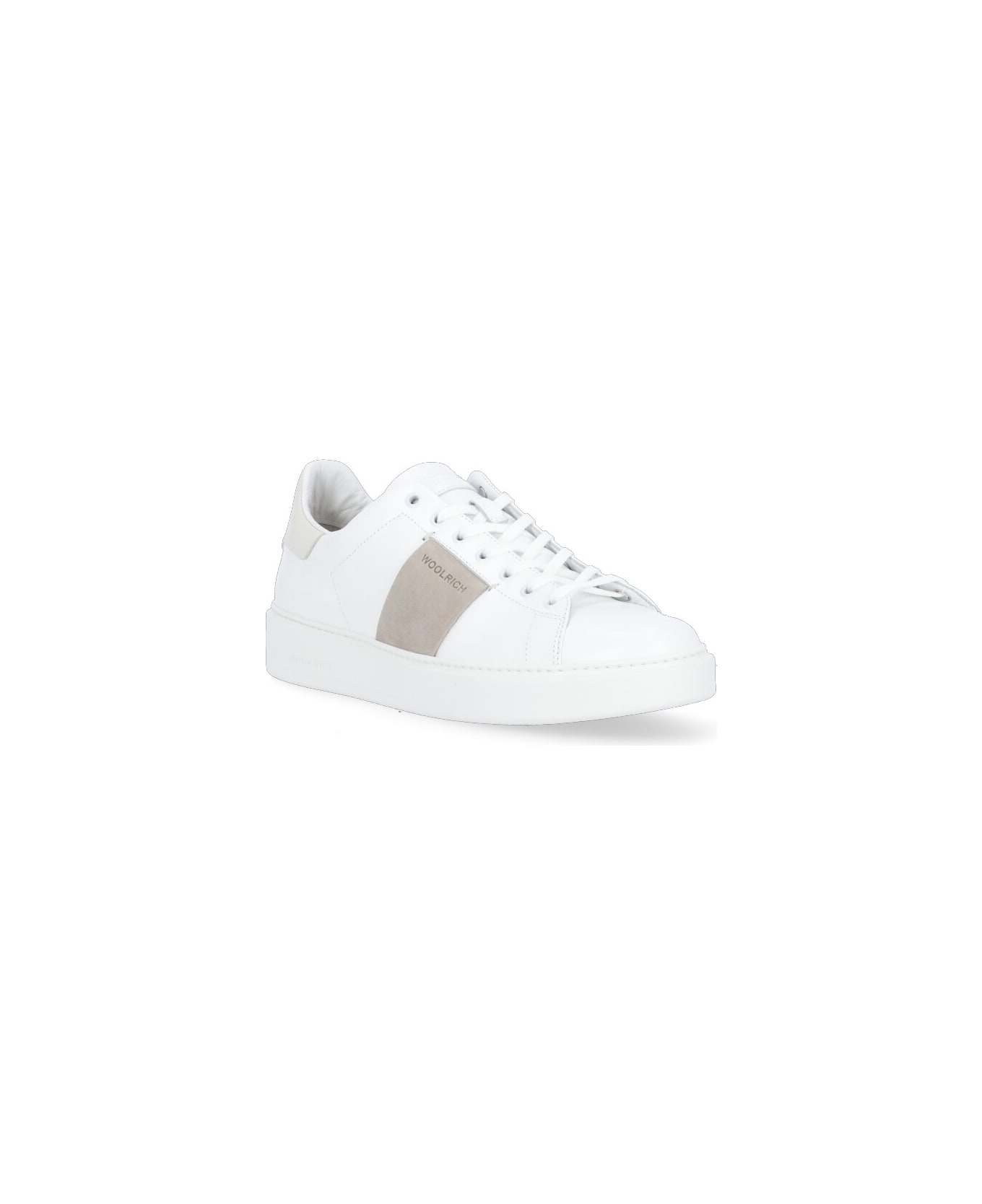 Woolrich Leather Sneakers - WHITE
