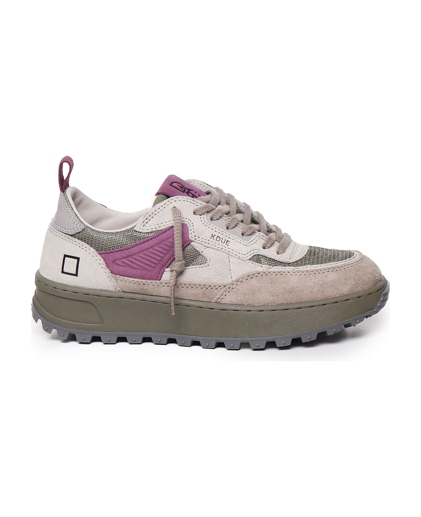 D.A.T.E. Sneakers Kdue - Taupe, purple