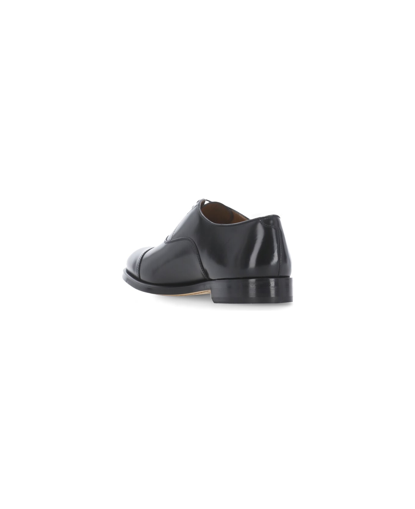 Doucal
s Smooth Leather Lace-up Shoes - Black