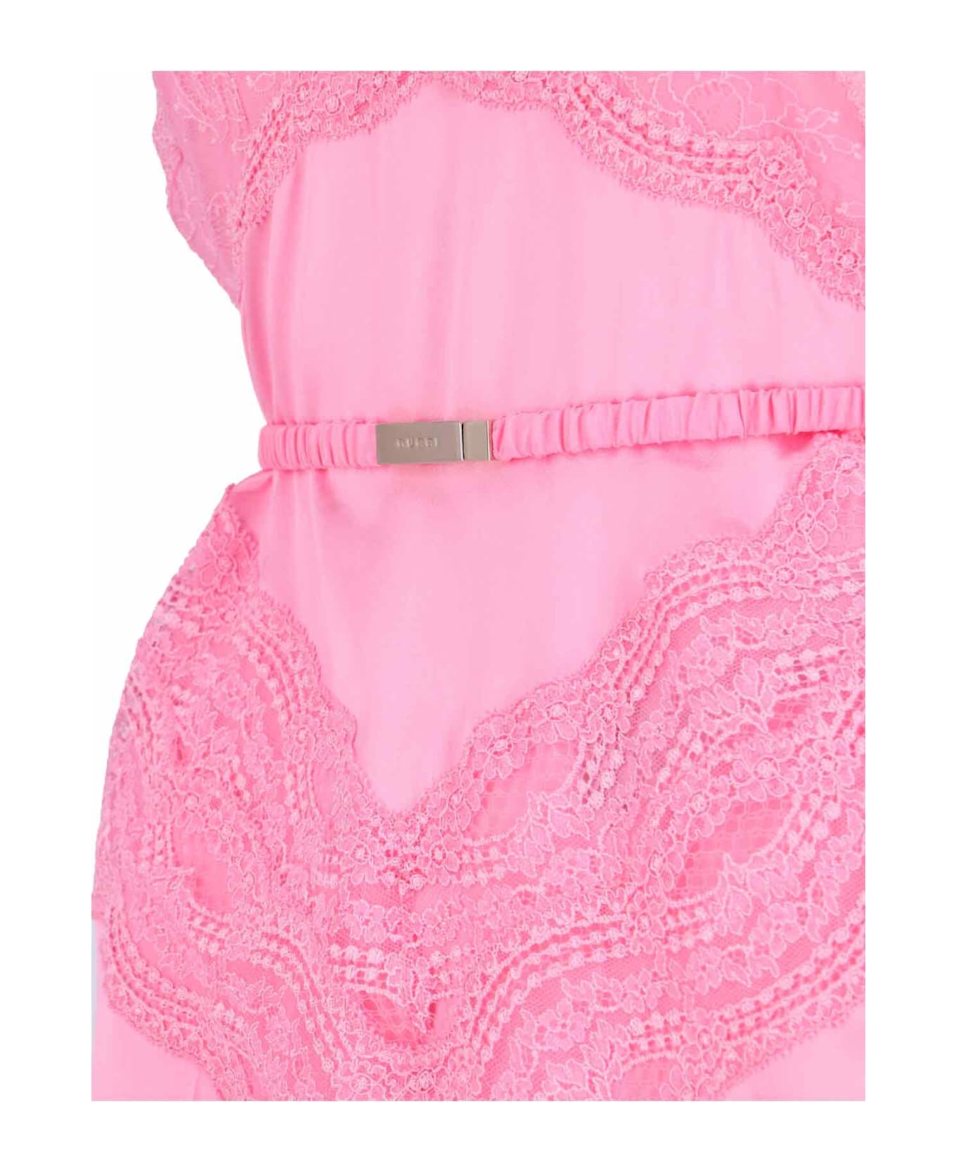 Gucci Silk Satin Midi Dress - Pink