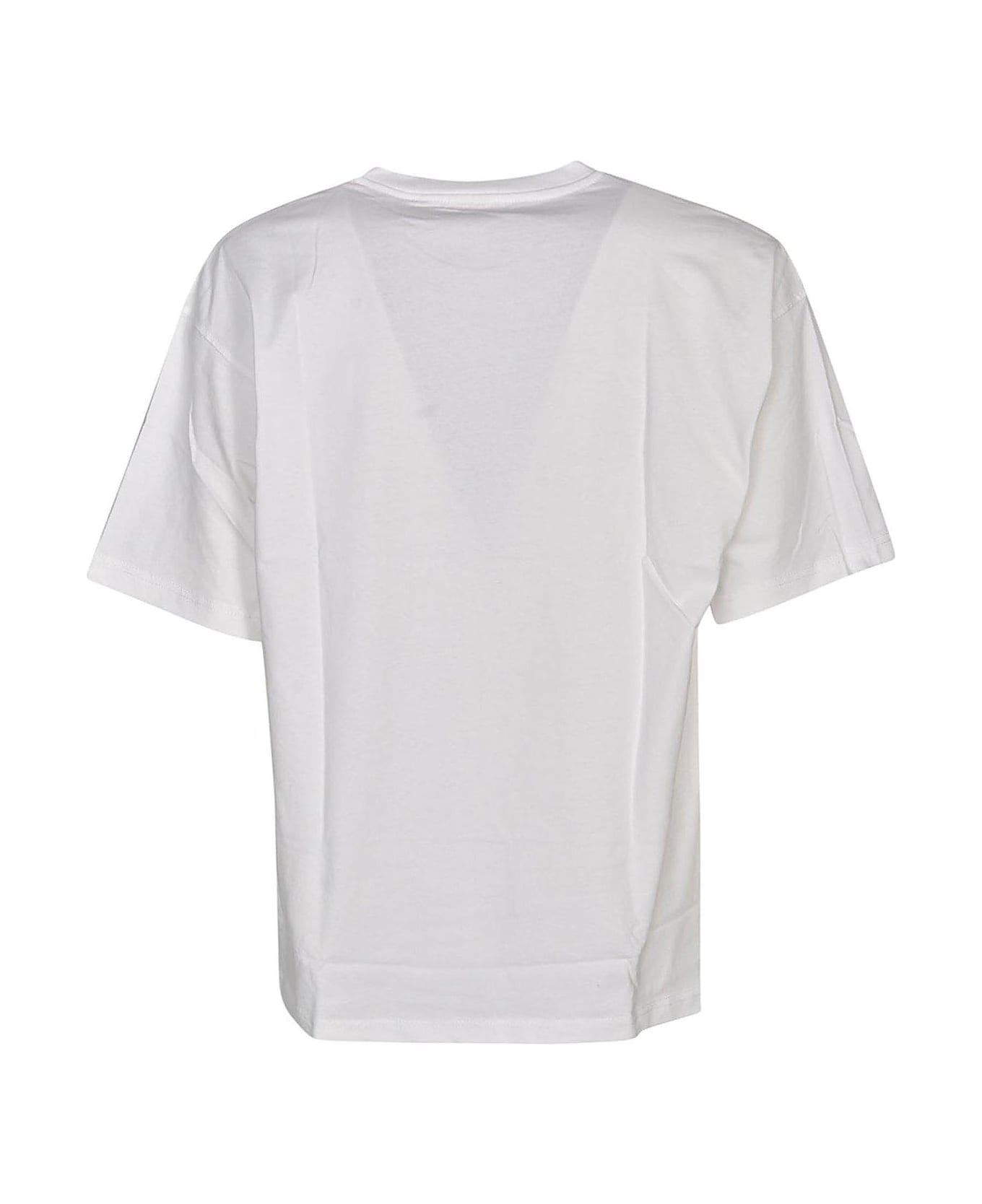 Diesel T-danny-nlabel Crewneck T-shirt - Bianco