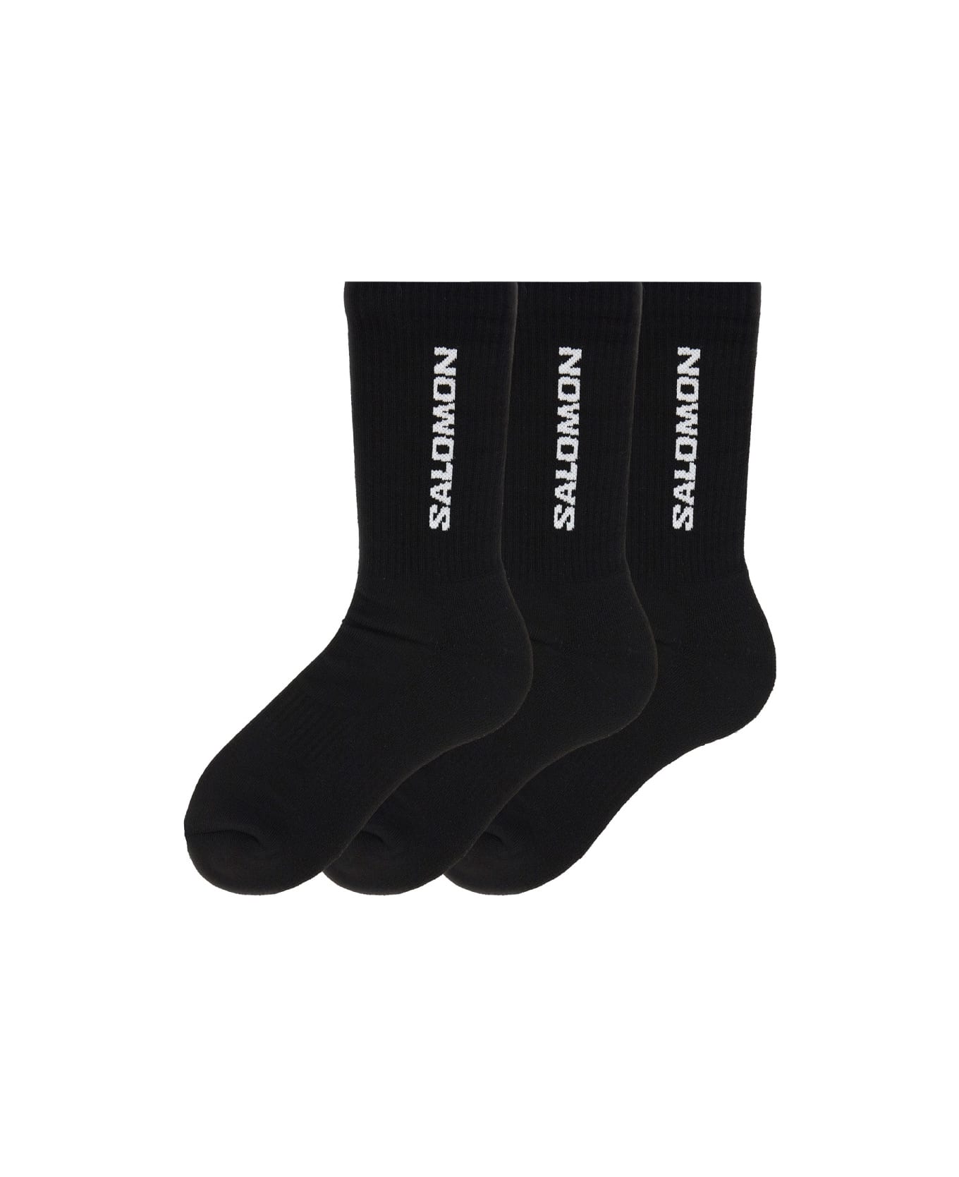 Salomon 3-pack Socks "everyday Crew" - BLACK 靴下