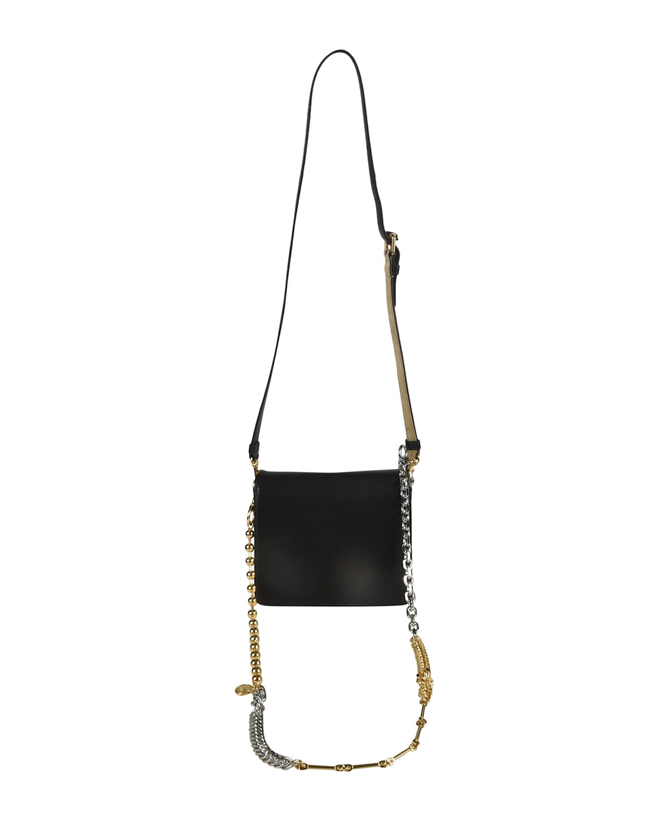 Moschino Long Strap Shoulder Bag - Black