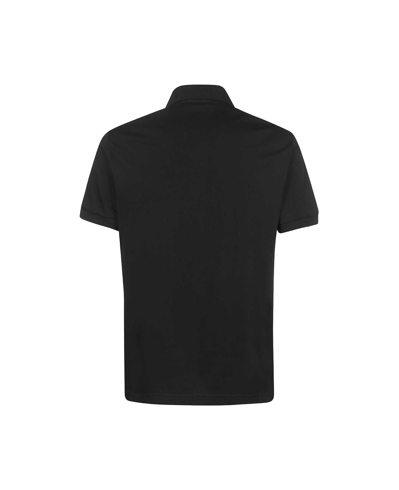 Versace Jeans Couture Short Sleeve Cotton Polo Shirt - black