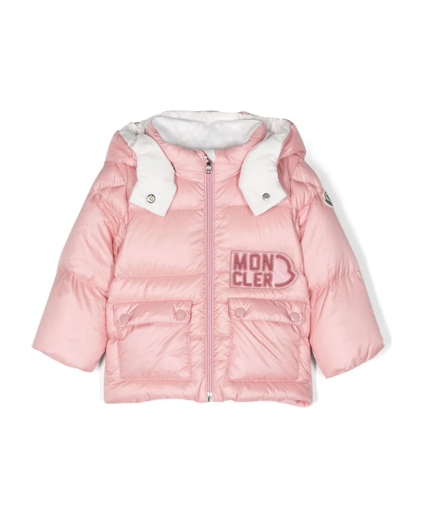 Moncler Pink Polyamide Jacket - Pink コート＆ジャケット
