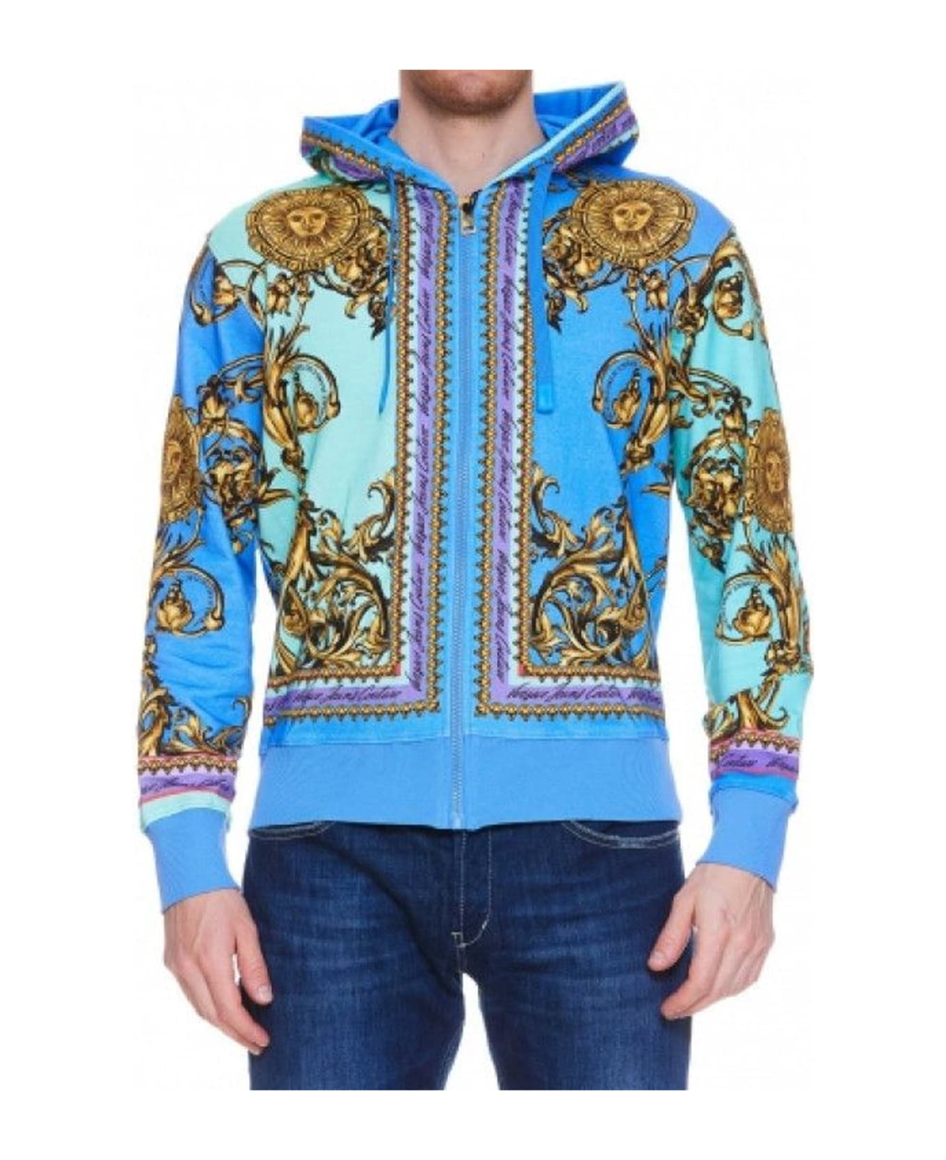 Versace Jeans Couture Jeans Couture Printed Sweatshirt - Blue