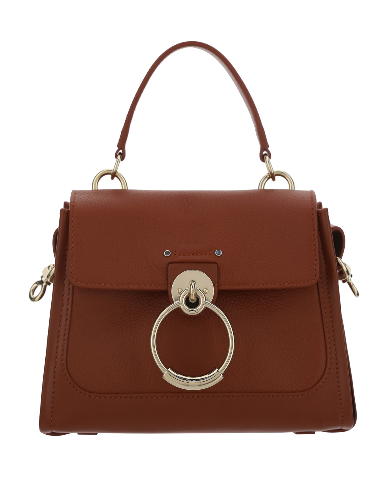 Chloé Tess Handbag - Leather Brown トートバッグ
