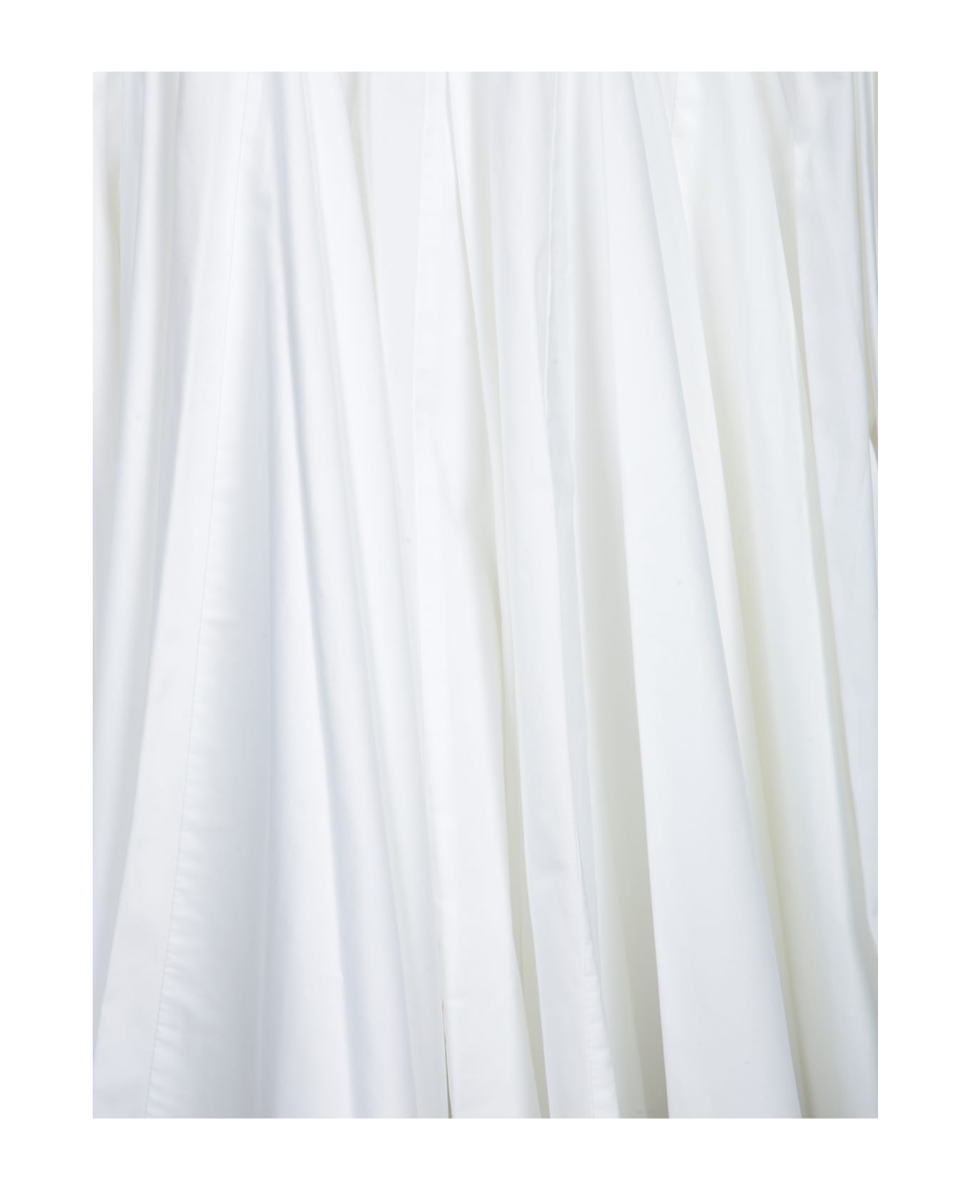 Jacquemus 'la Robe Agave' White Sleeveless Long Dress With Square Neck And Flared Hem In Cotton Blend Woman - White
